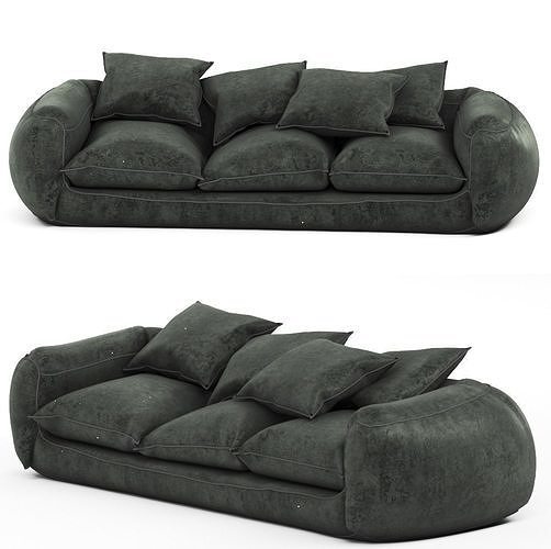  puff Sofa Free 3D model