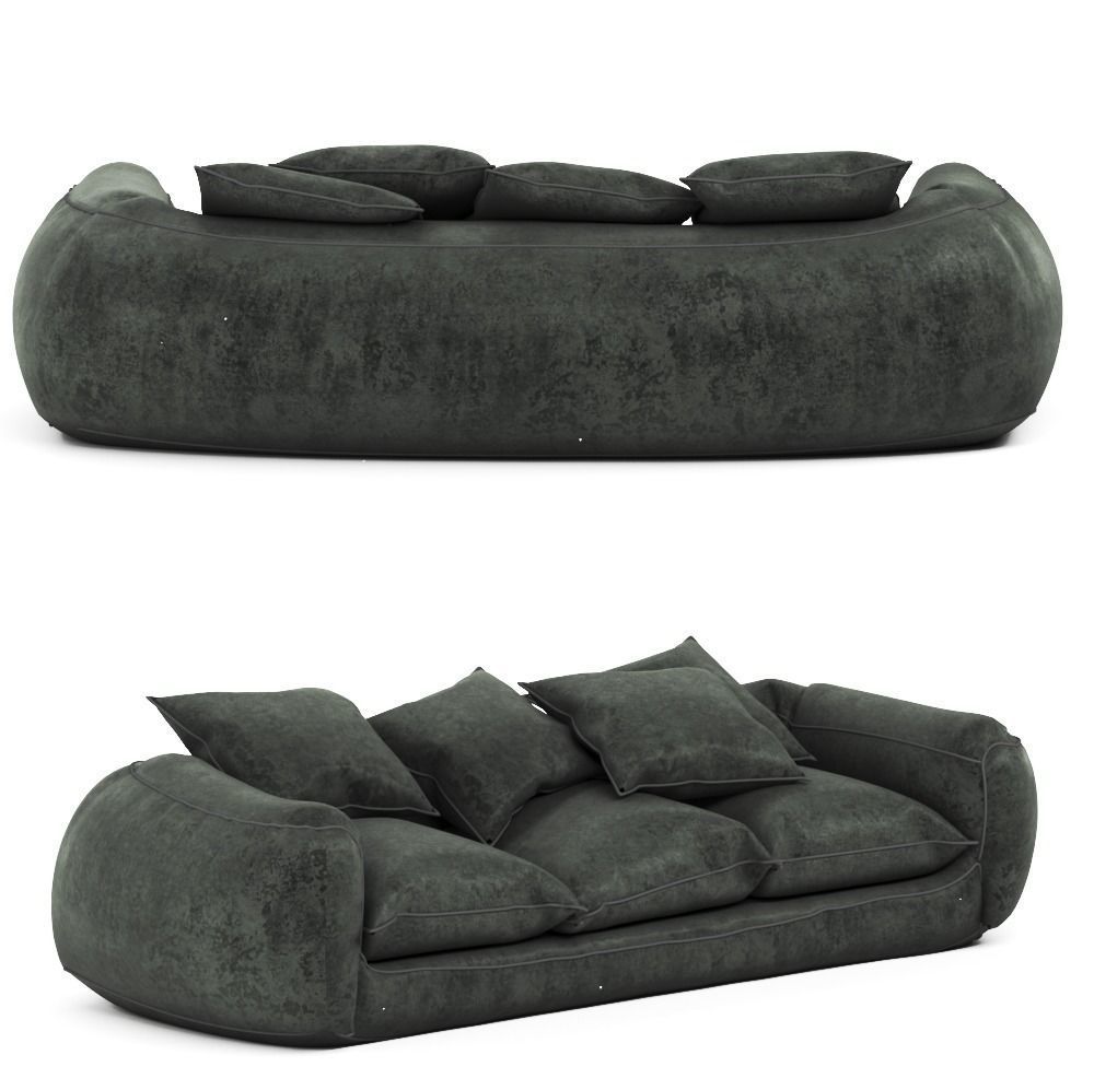  puff Sofa Free 3D model_2