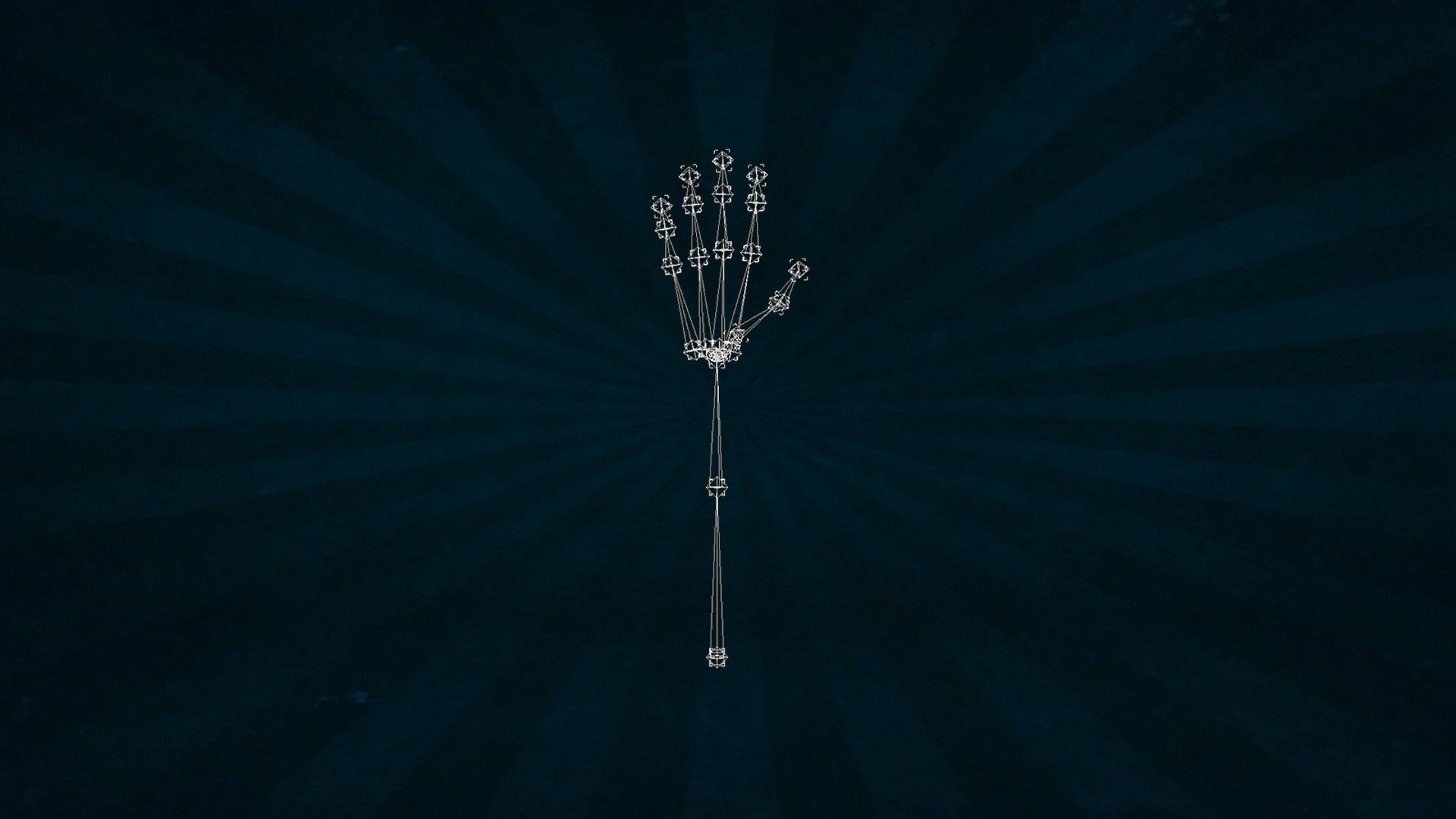 HAND-006 Rigged Right Hand Low-poly 3D model_7