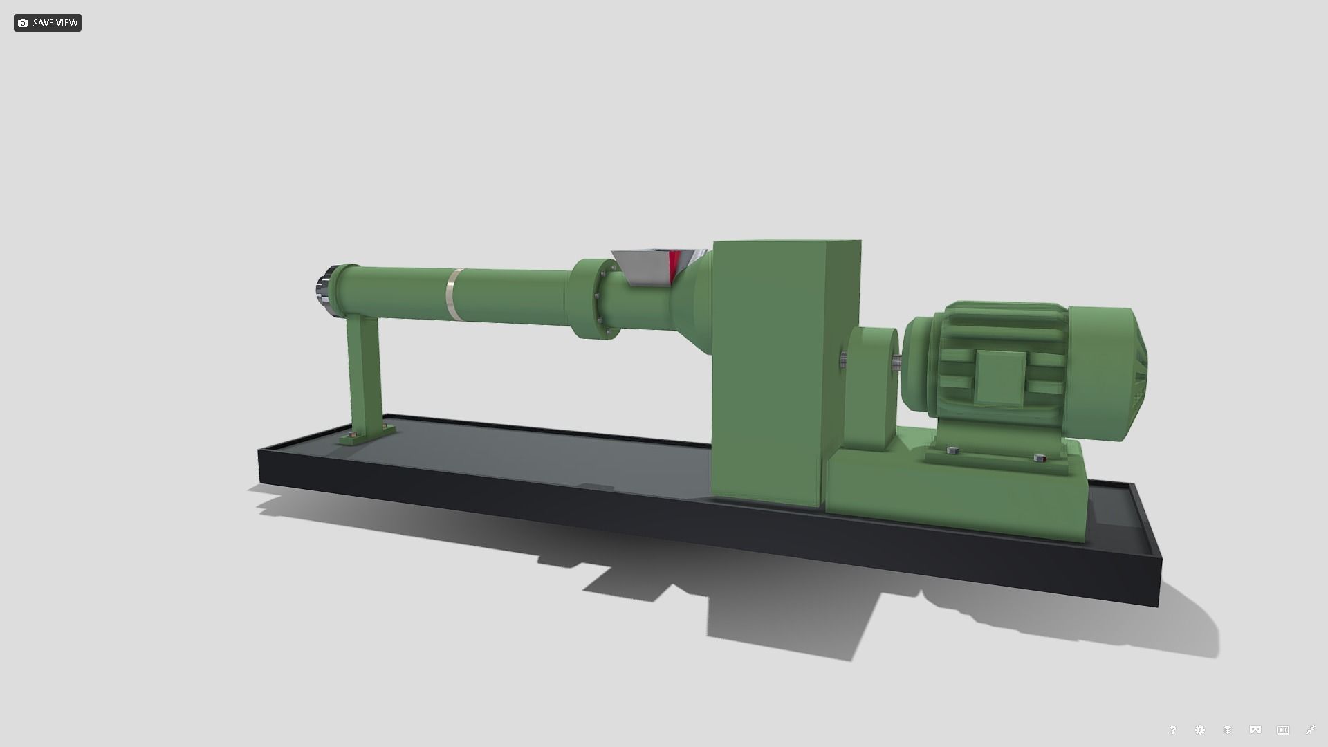 Machine - Extruder Low-poly 3D model_1
