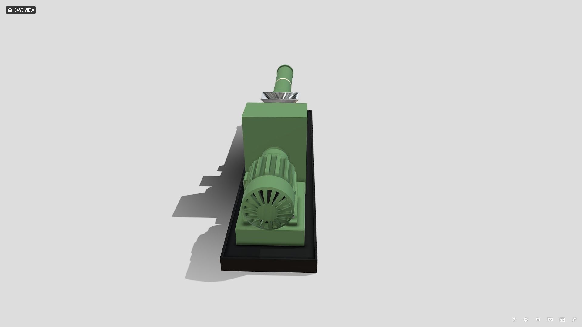 Machine - Extruder Low-poly 3D model_6