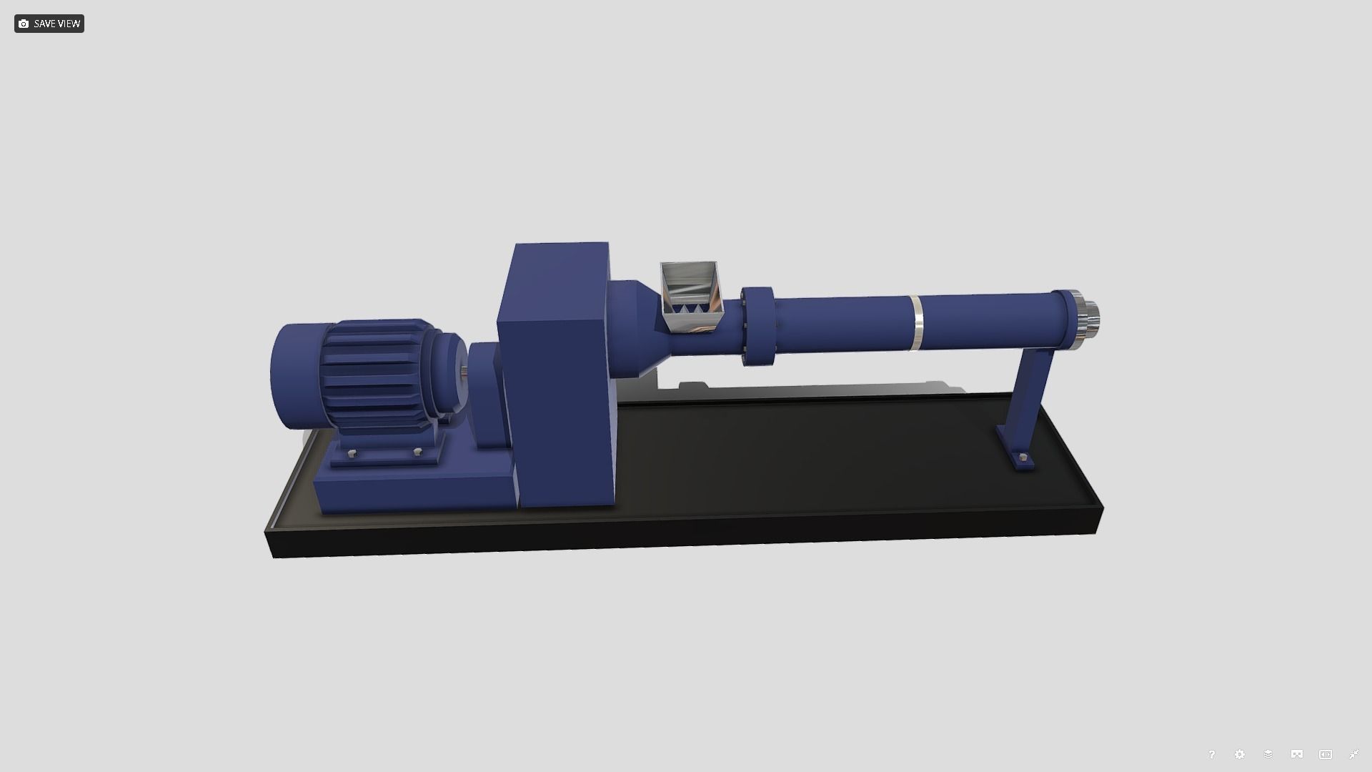 Machine - Extruder Low-poly 3D model_2