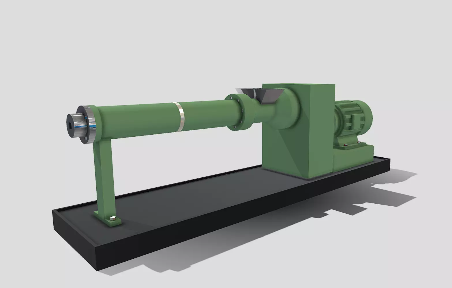 Machine - Extruder Low-poly 3D model_0