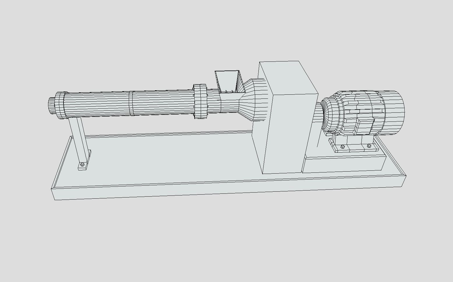 Machine - Extruder Low-poly 3D model_10
