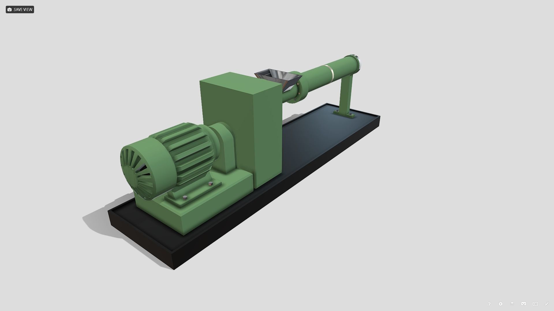 Machine - Extruder Low-poly 3D model_5