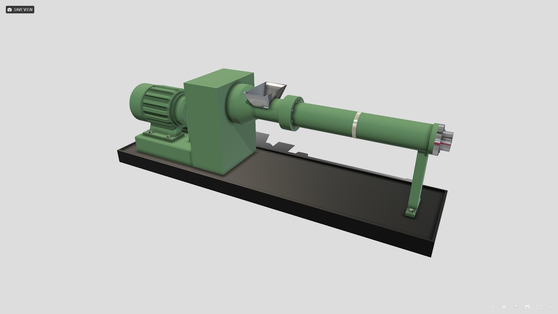 Machine - Extruder Low-poly 3D model_4