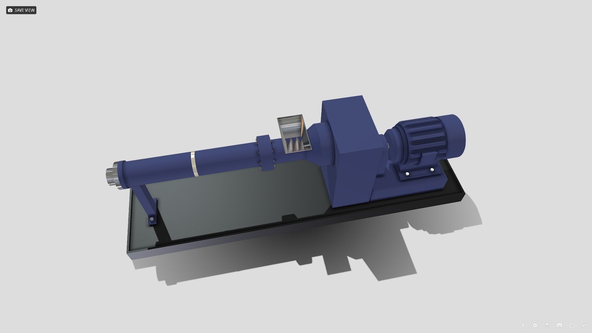 Machine - Extruder Low-poly 3D model_3