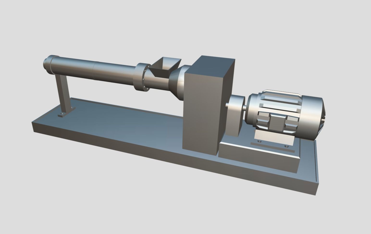Machine - Extruder Low-poly 3D model_9