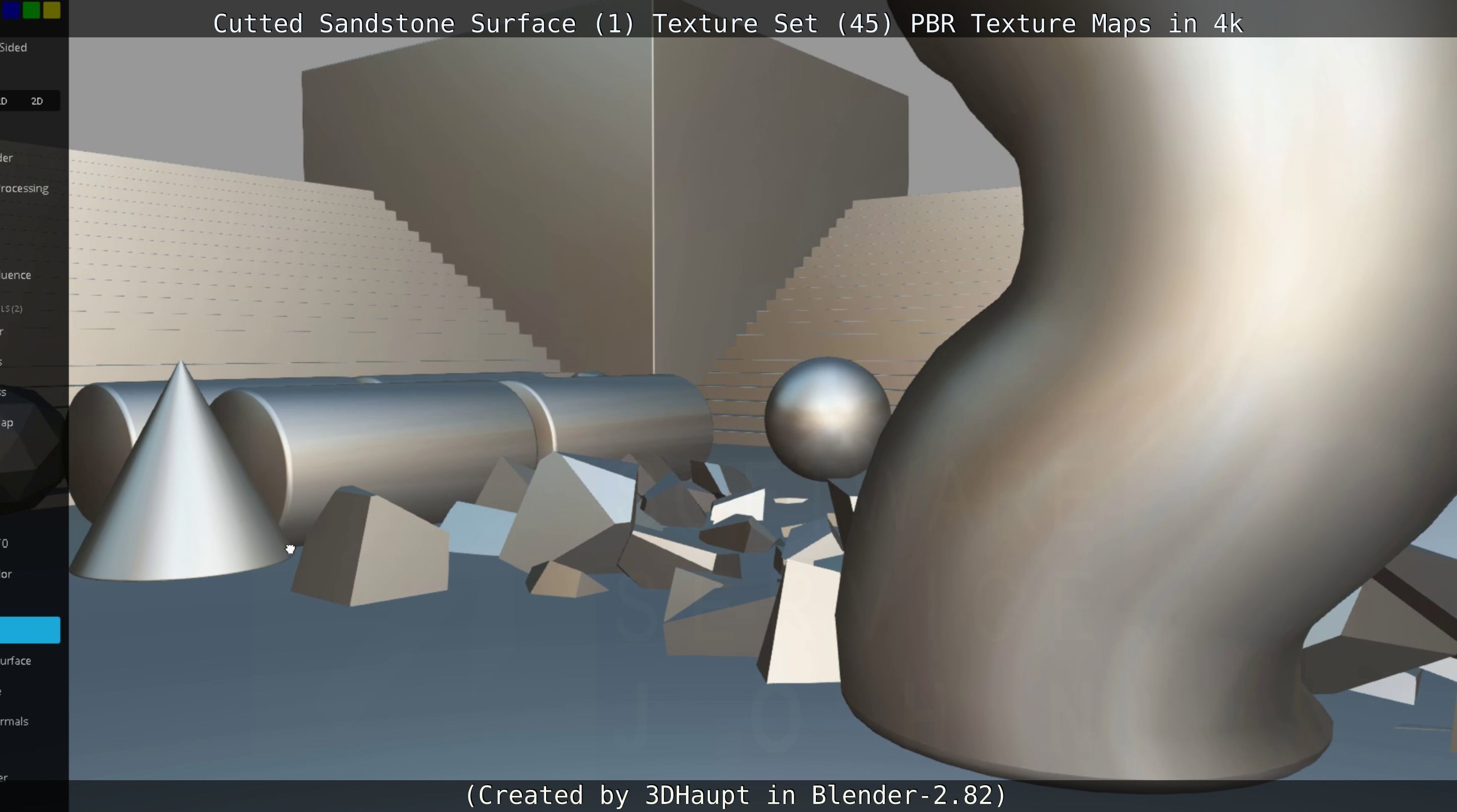 Cutted Sandstone Surface -1- Texture Set -45- Texture_31