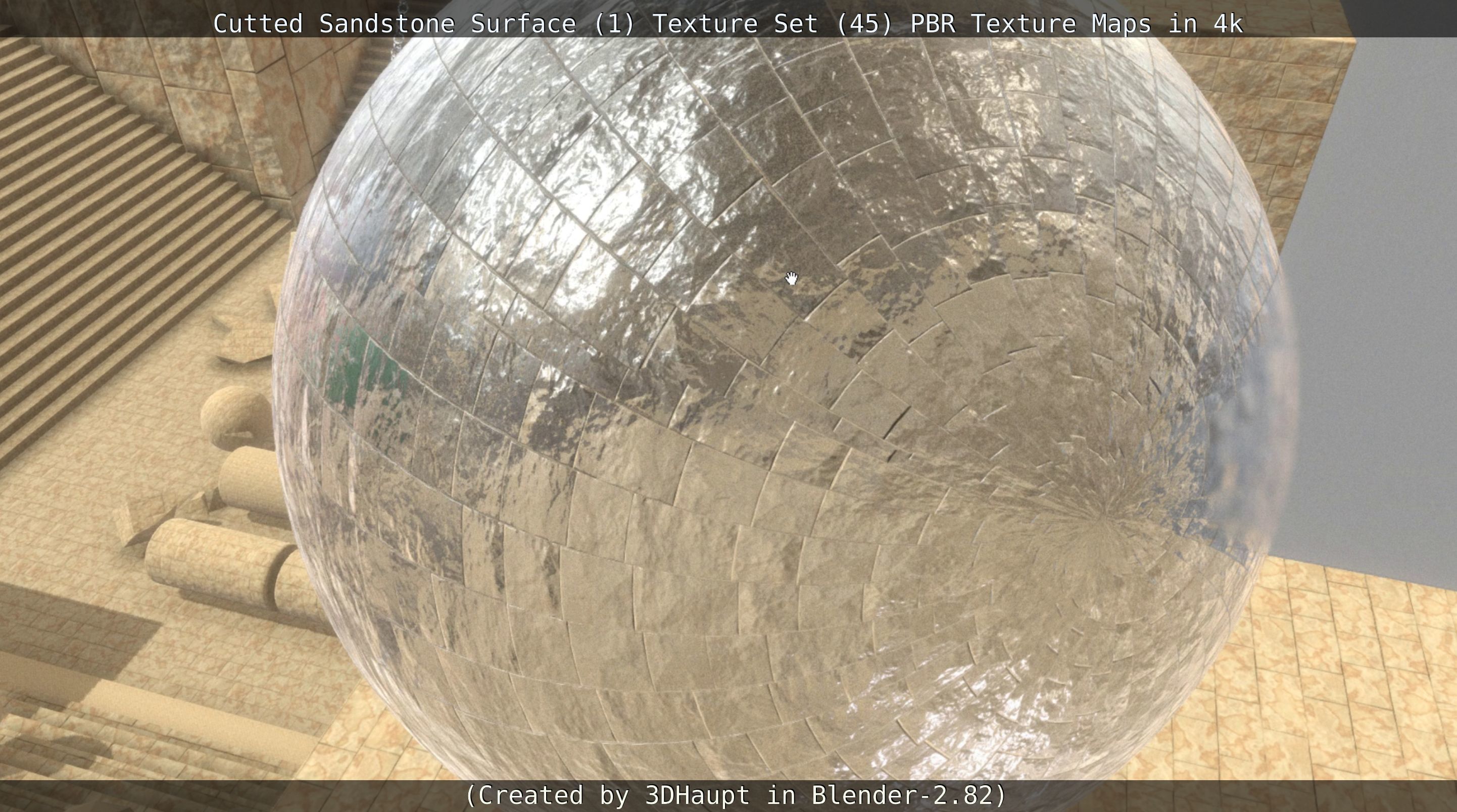 Cutted Sandstone Surface -1- Texture Set -45- Texture_69