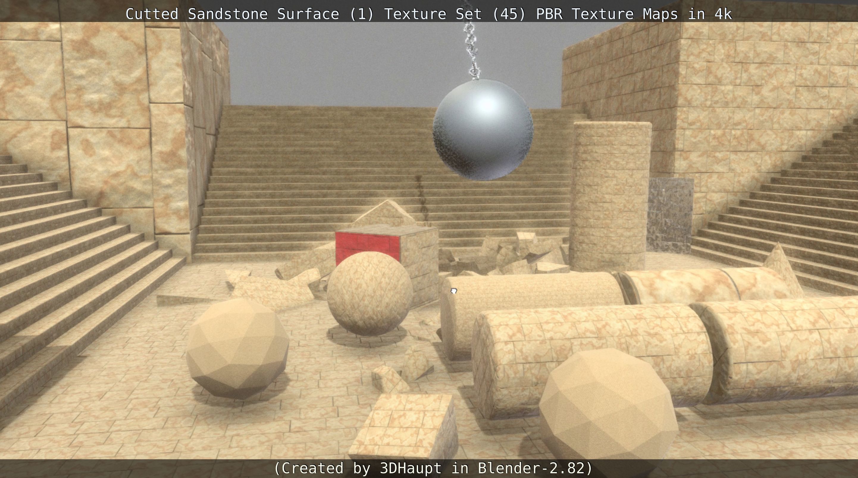 Cutted Sandstone Surface -1- Texture Set -45- Texture_94