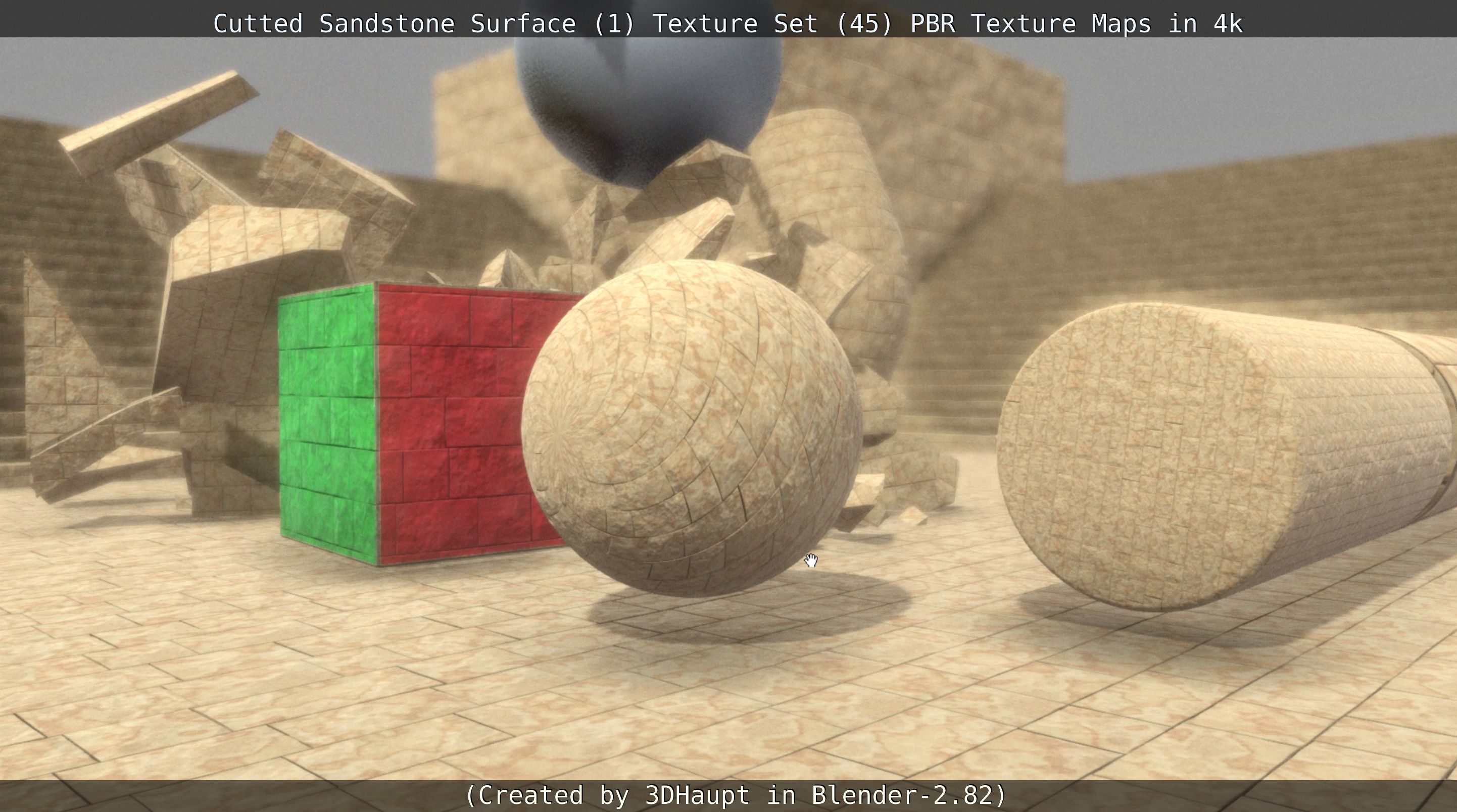 Cutted Sandstone Surface -1- Texture Set -45- Texture_51