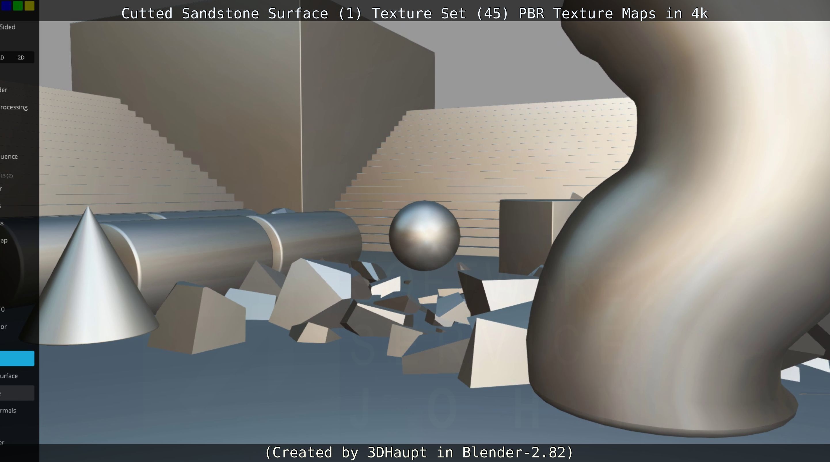 Cutted Sandstone Surface -1- Texture Set -45- Texture_35