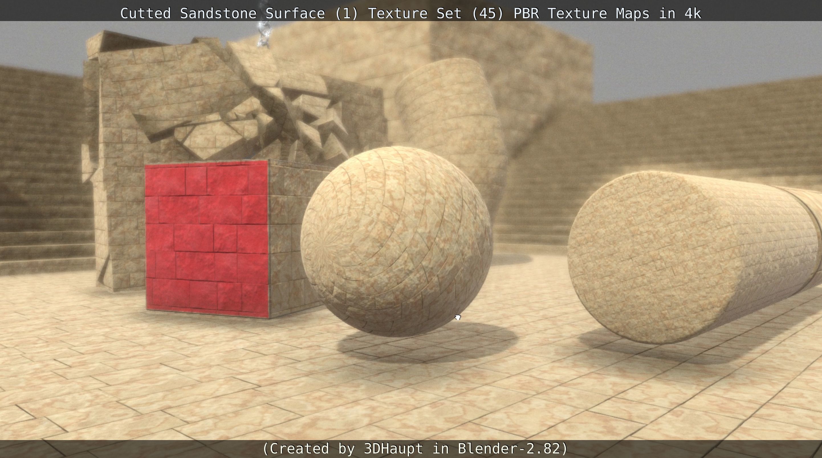 Cutted Sandstone Surface -1- Texture Set -45- Texture_85