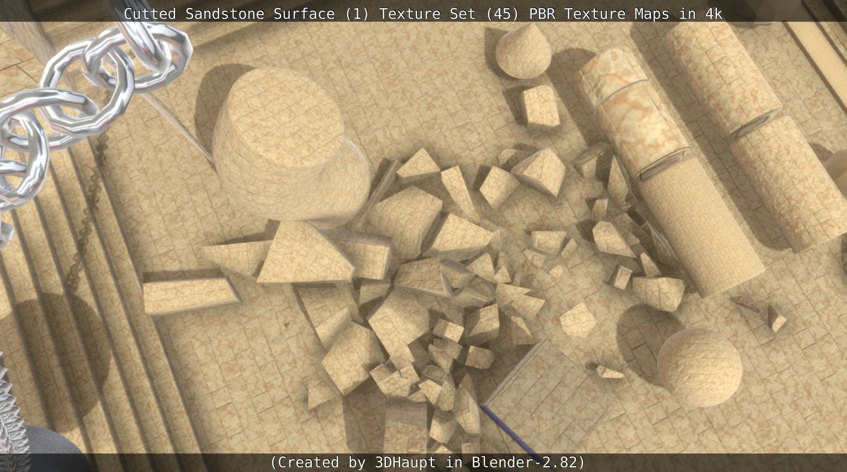 Cutted Sandstone Surface -1- Texture Set -45- Texture_57