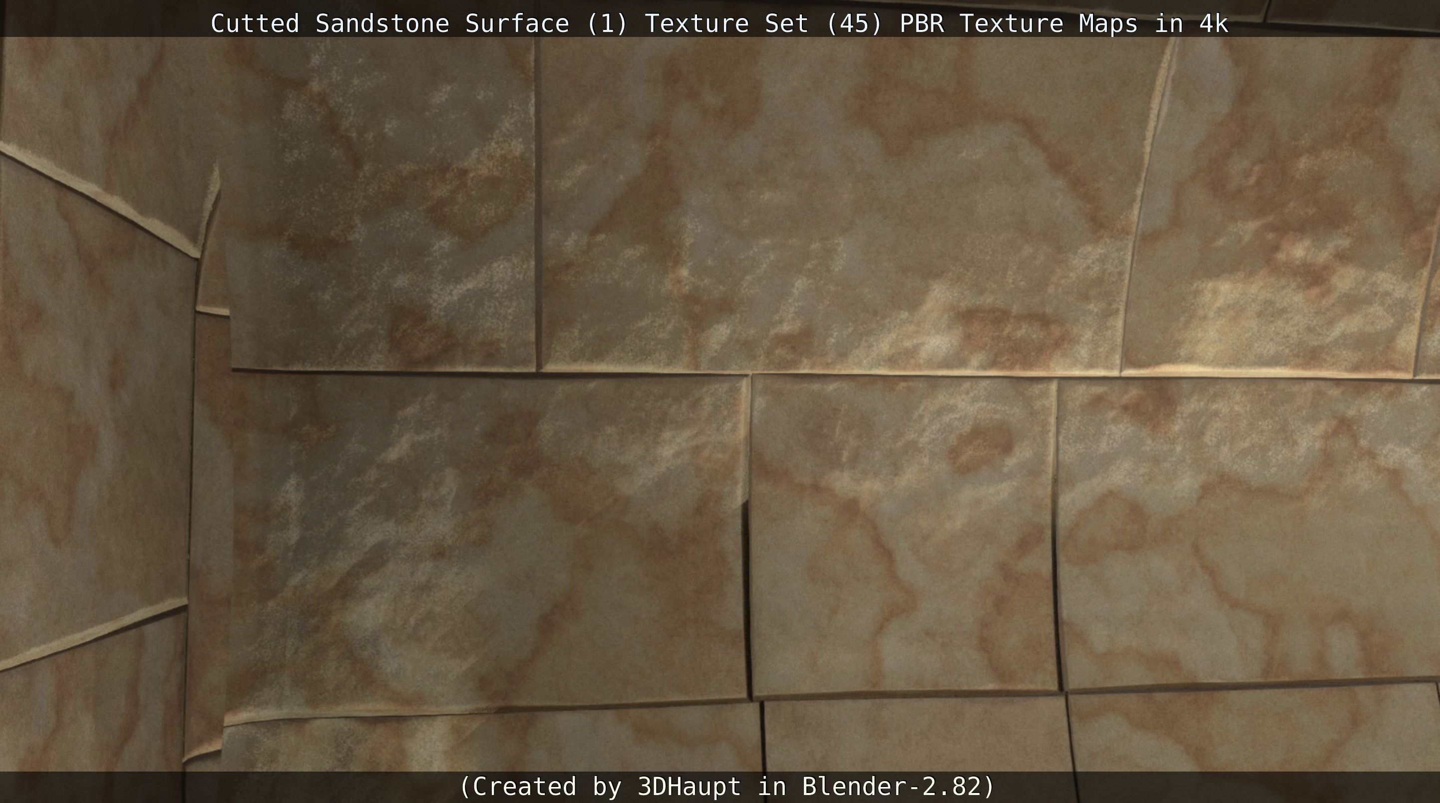 Cutted Sandstone Surface -1- Texture Set -45- Texture_104