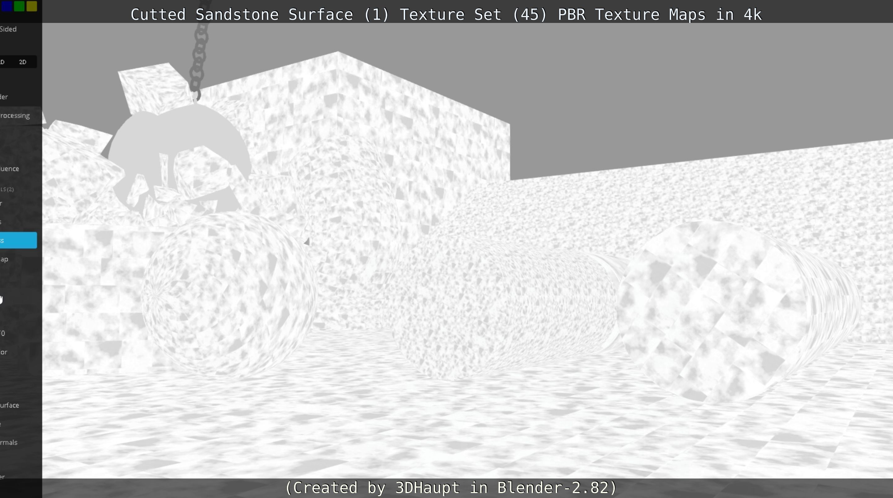 Cutted Sandstone Surface -1- Texture Set -45- Texture_135