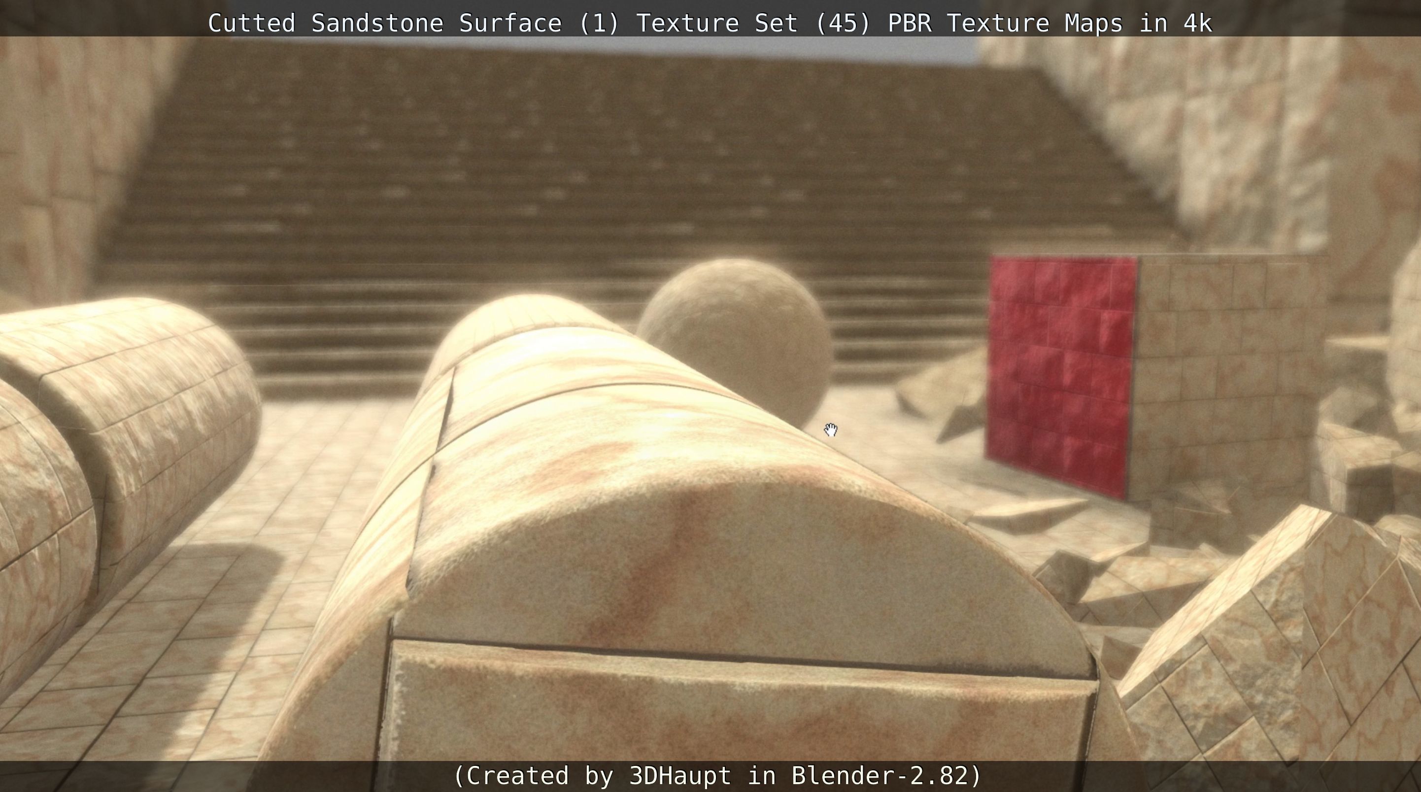 Cutted Sandstone Surface -1- Texture Set -45- Texture_116