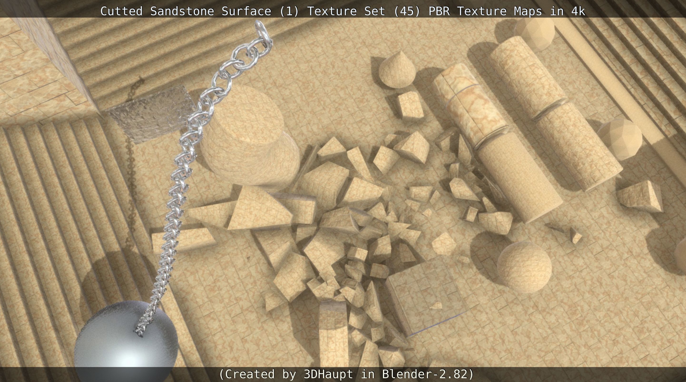 Cutted Sandstone Surface -1- Texture Set -45- Texture_59