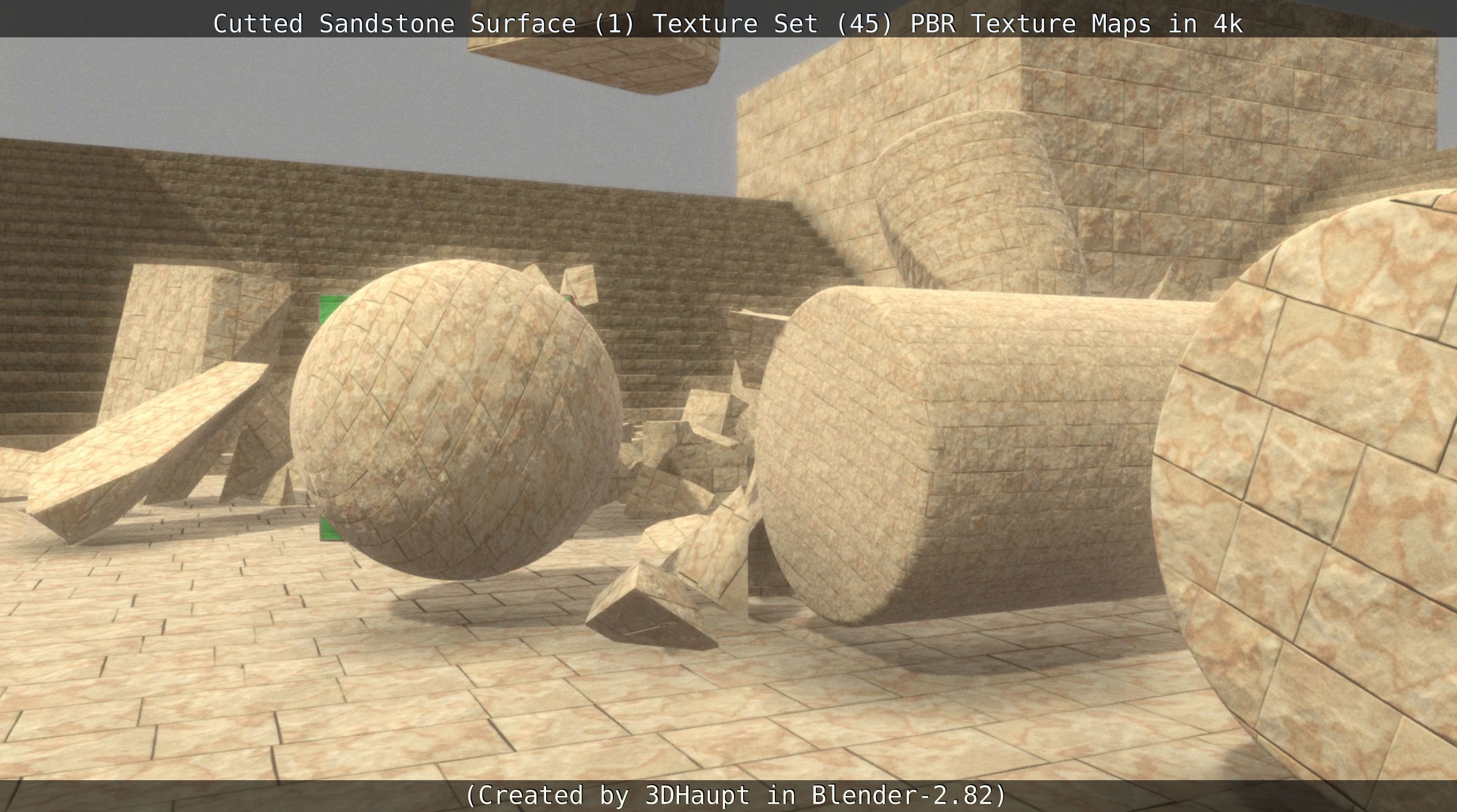 Cutted Sandstone Surface -1- Texture Set -45- Texture_28