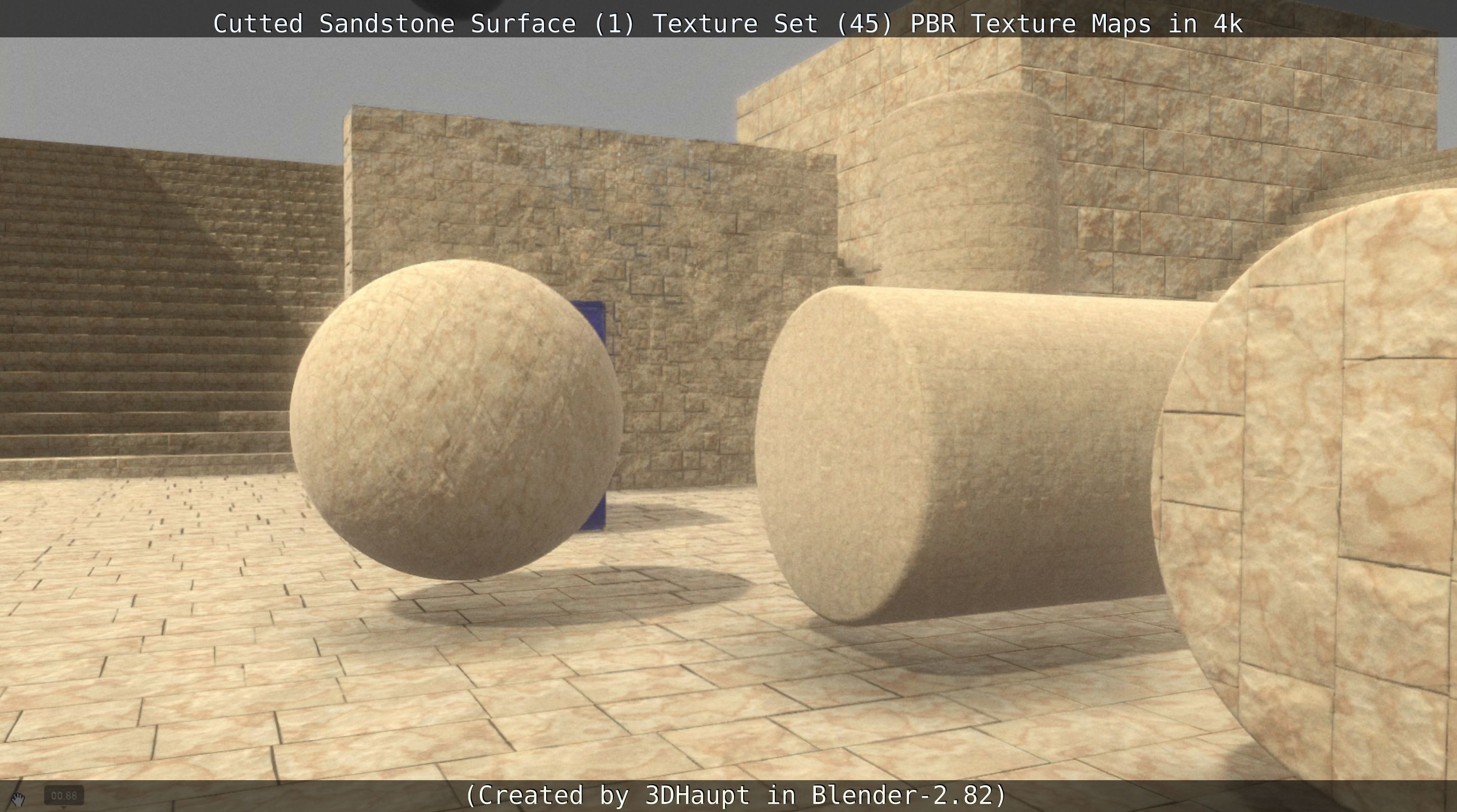 Cutted Sandstone Surface -1- Texture Set -45- Texture_74