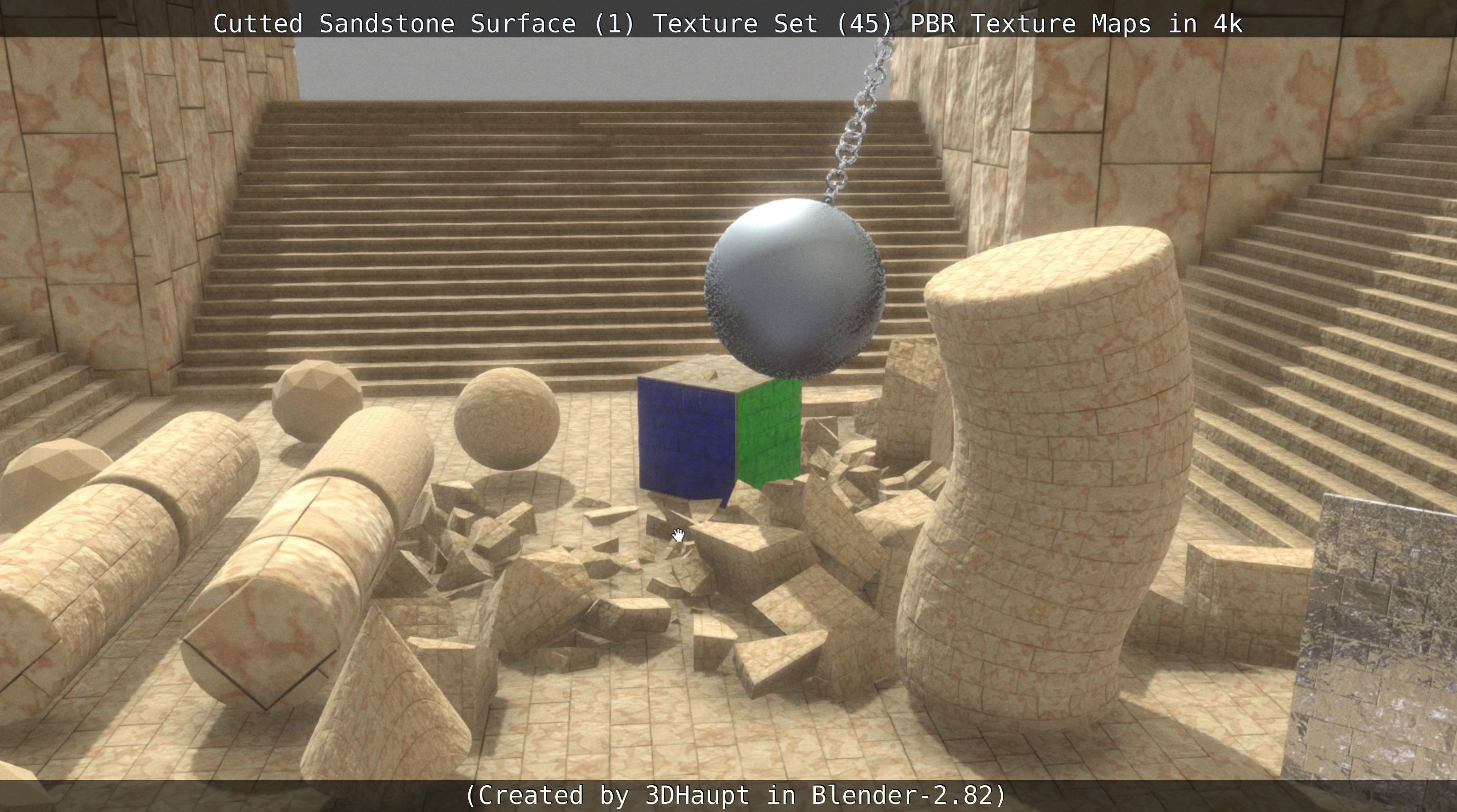 Cutted Sandstone Surface -1- Texture Set -45- Texture_93