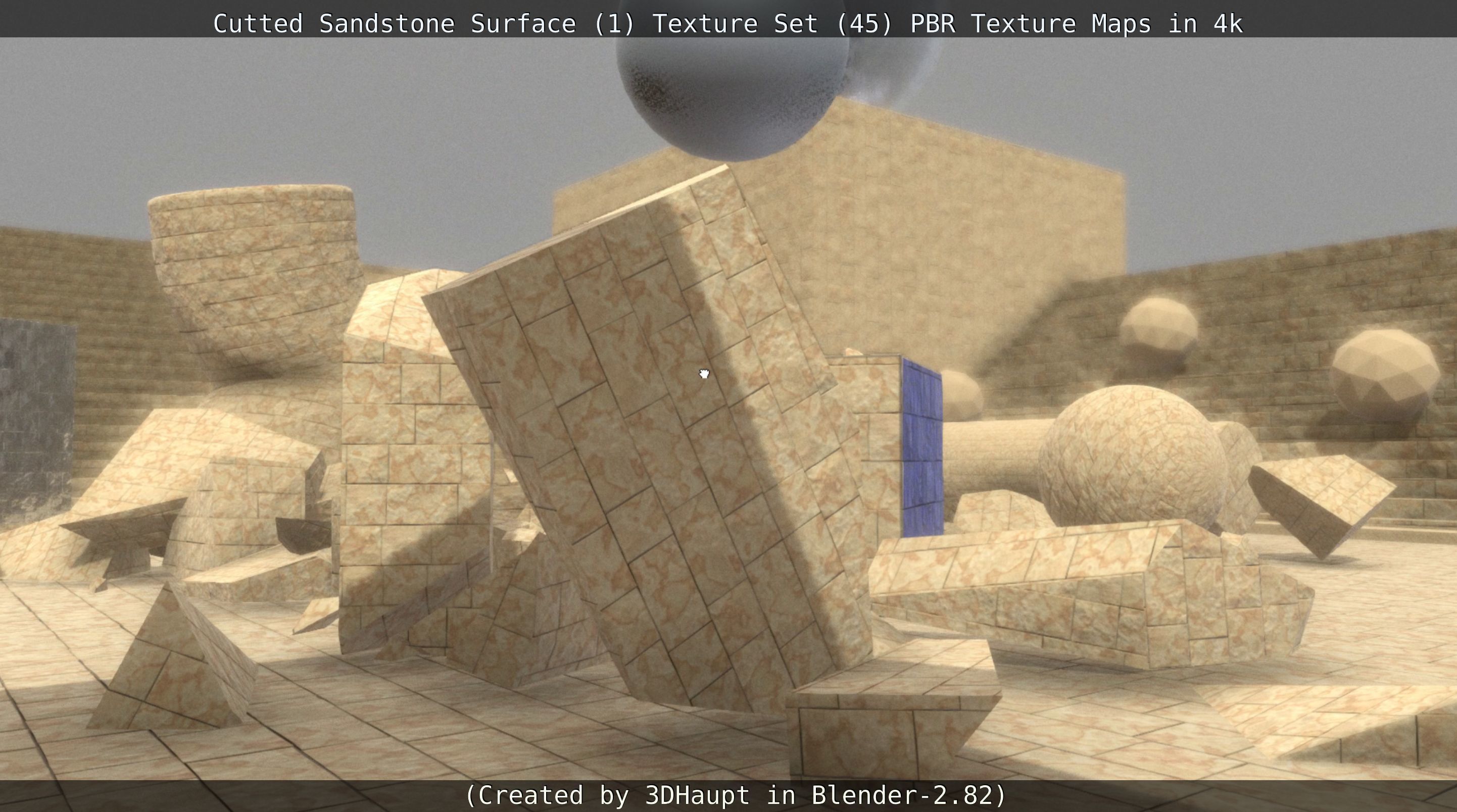 Cutted Sandstone Surface -1- Texture Set -45- Texture_114