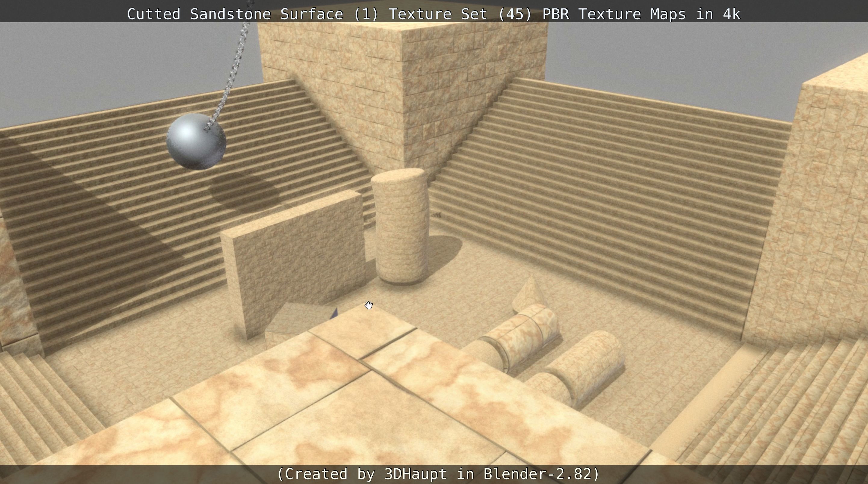 Cutted Sandstone Surface -1- Texture Set -45- Texture_50