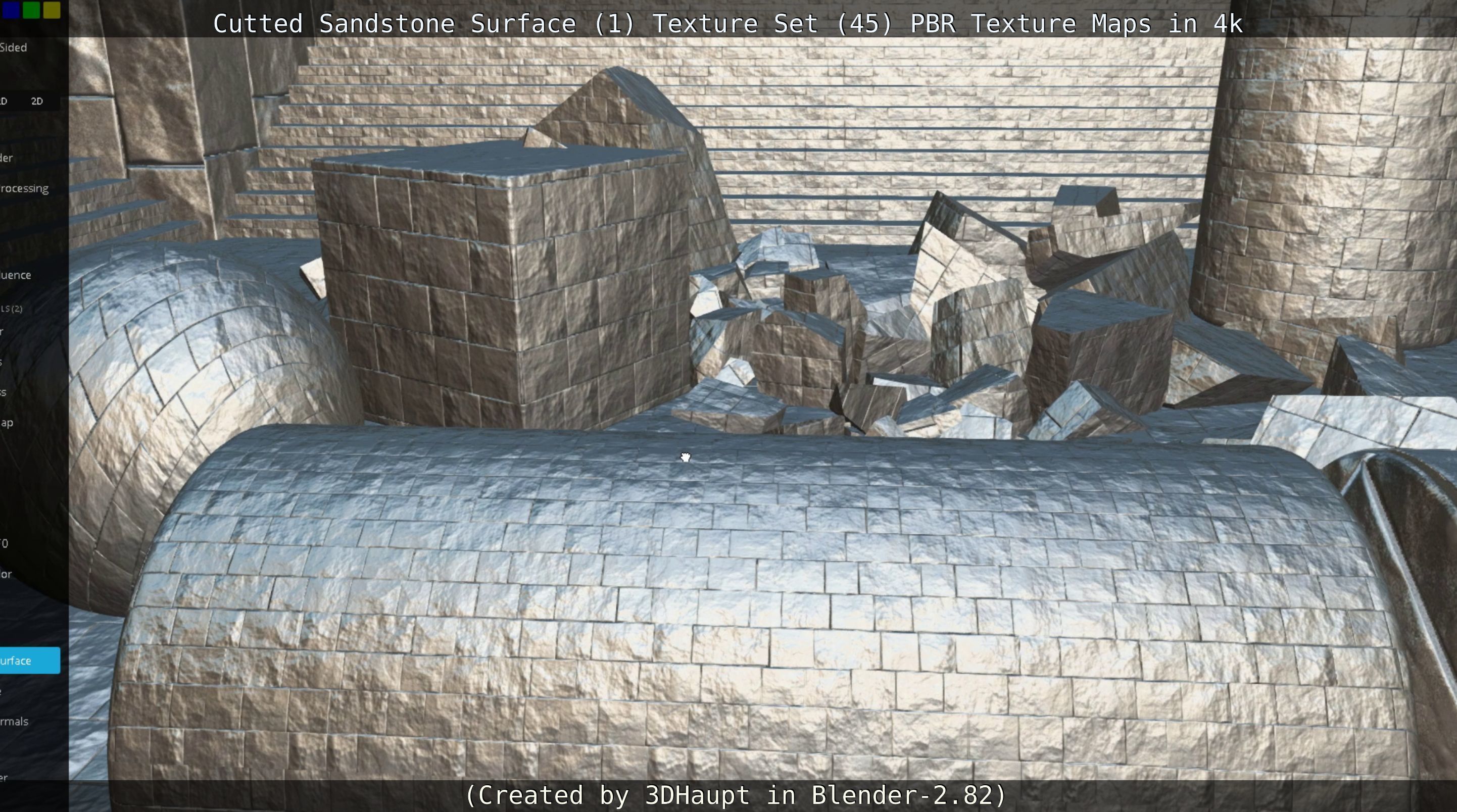 Cutted Sandstone Surface -1- Texture Set -45- Texture_25