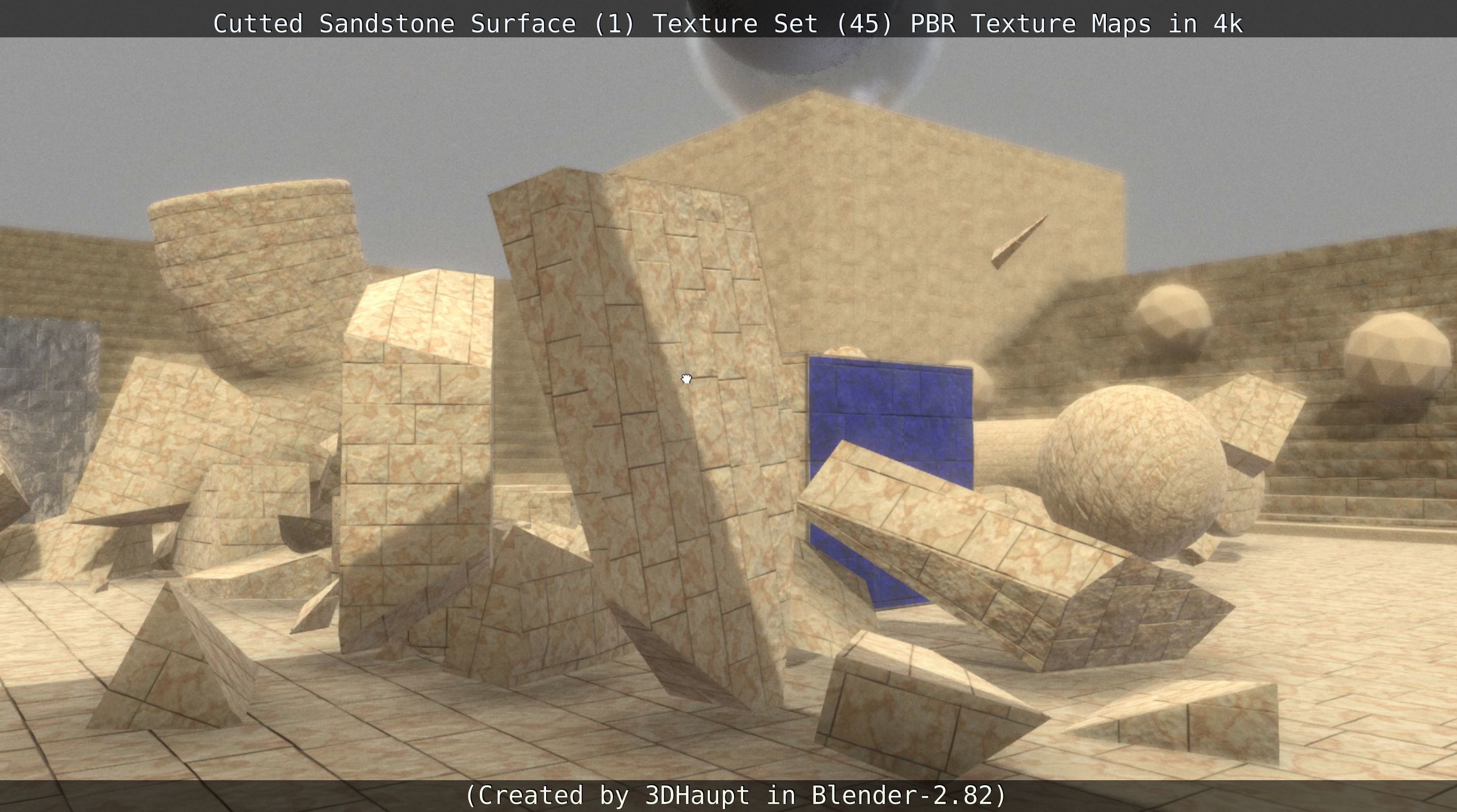 Cutted Sandstone Surface -1- Texture Set -45- Texture_113