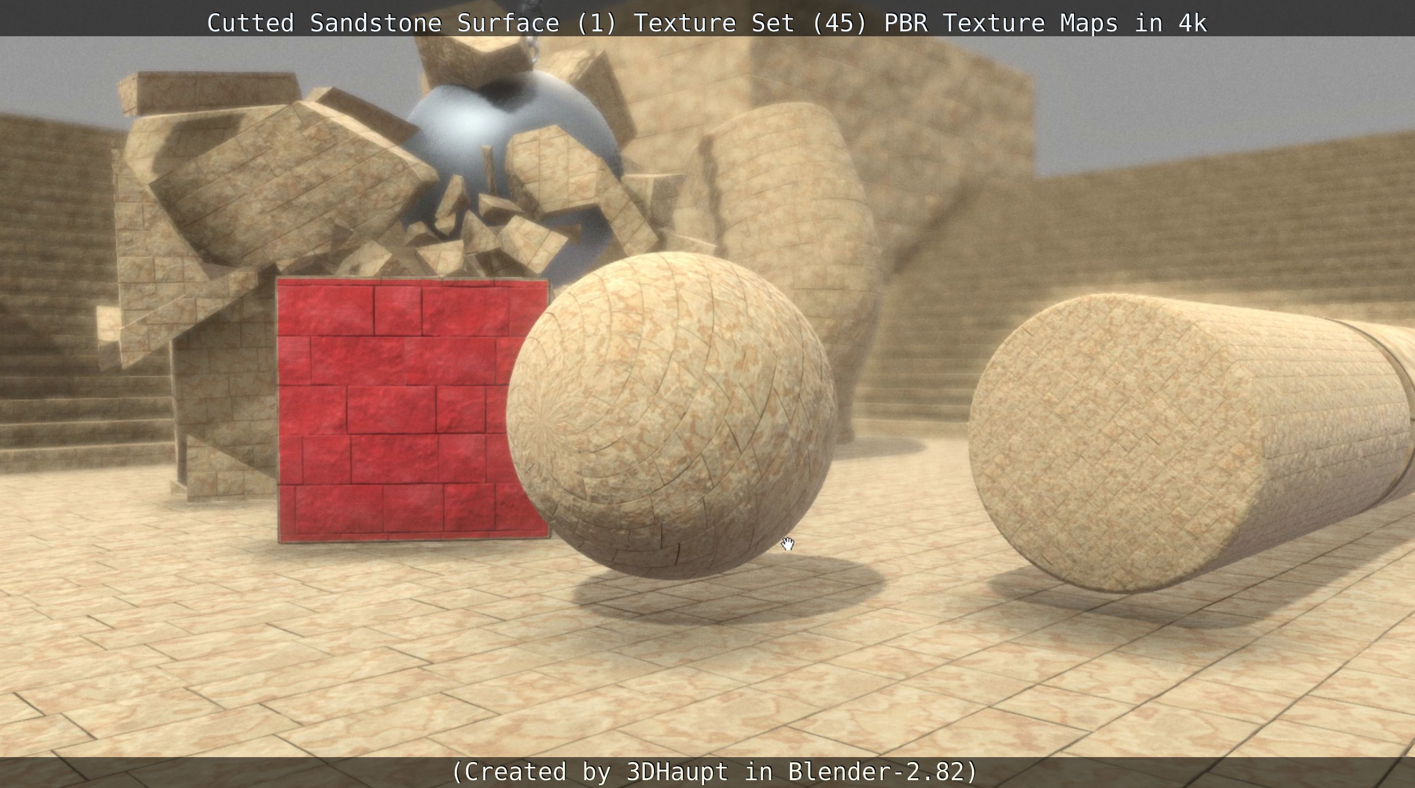 Cutted Sandstone Surface -1- Texture Set -45- Texture_88