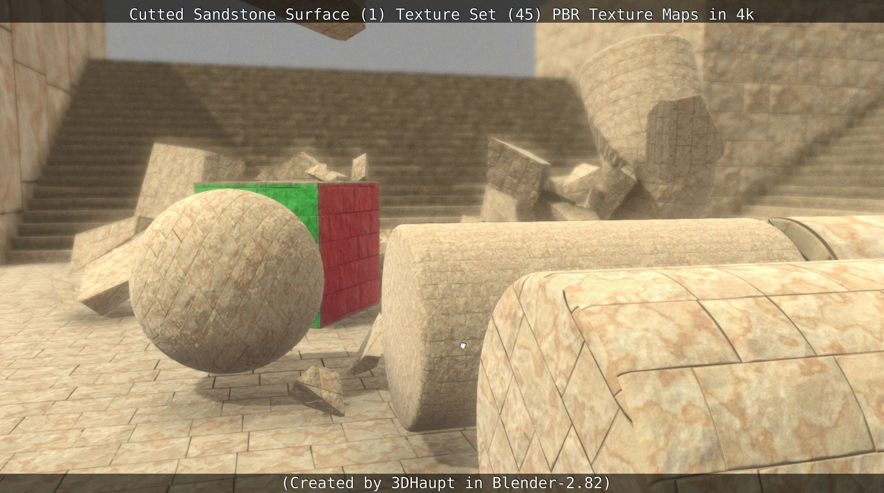 Cutted Sandstone Surface -1- Texture Set -45- Texture_89