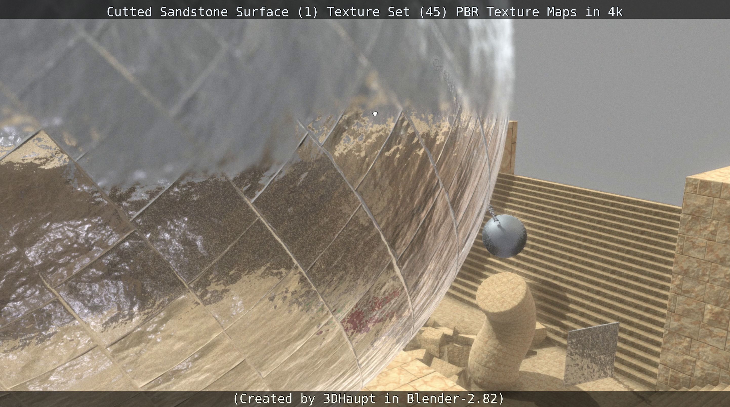 Cutted Sandstone Surface -1- Texture Set -45- Texture_86