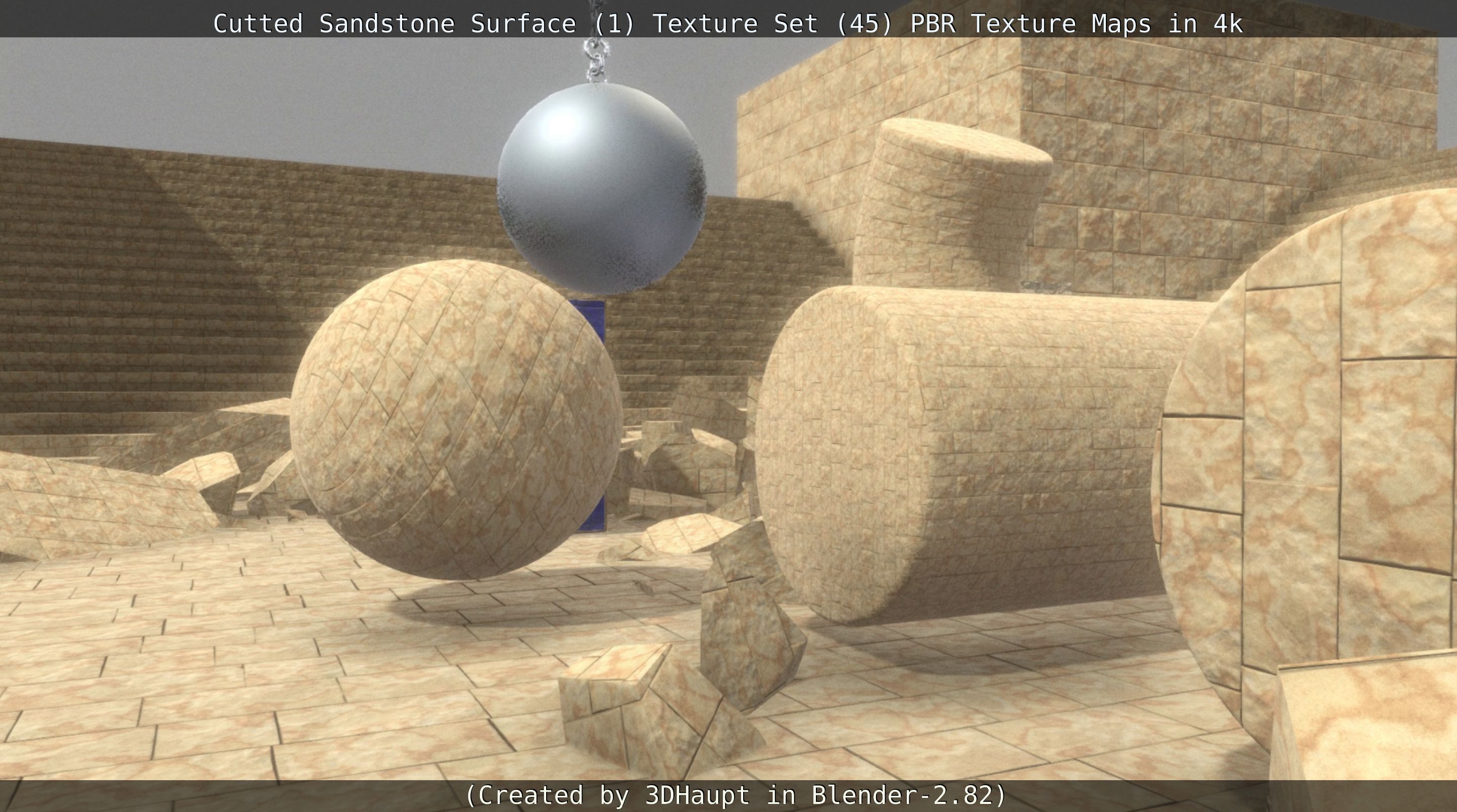 Cutted Sandstone Surface -1- Texture Set -45- Texture_63