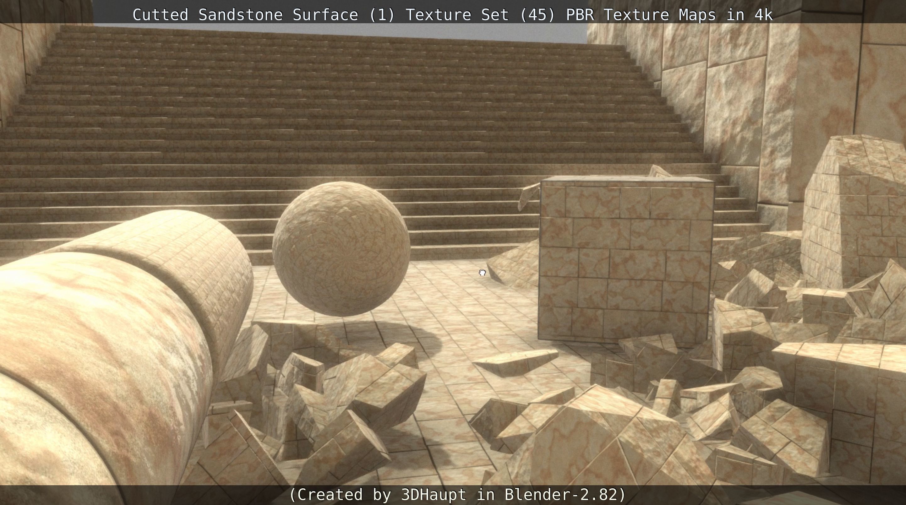 Cutted Sandstone Surface -1- Texture Set -45- Texture_111