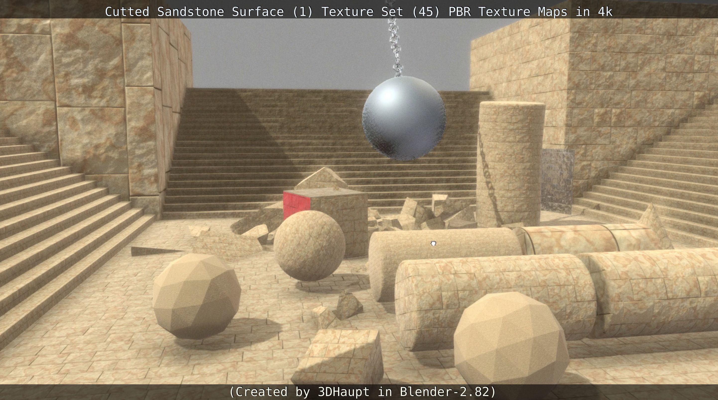 Cutted Sandstone Surface -1- Texture Set -45- Texture_92