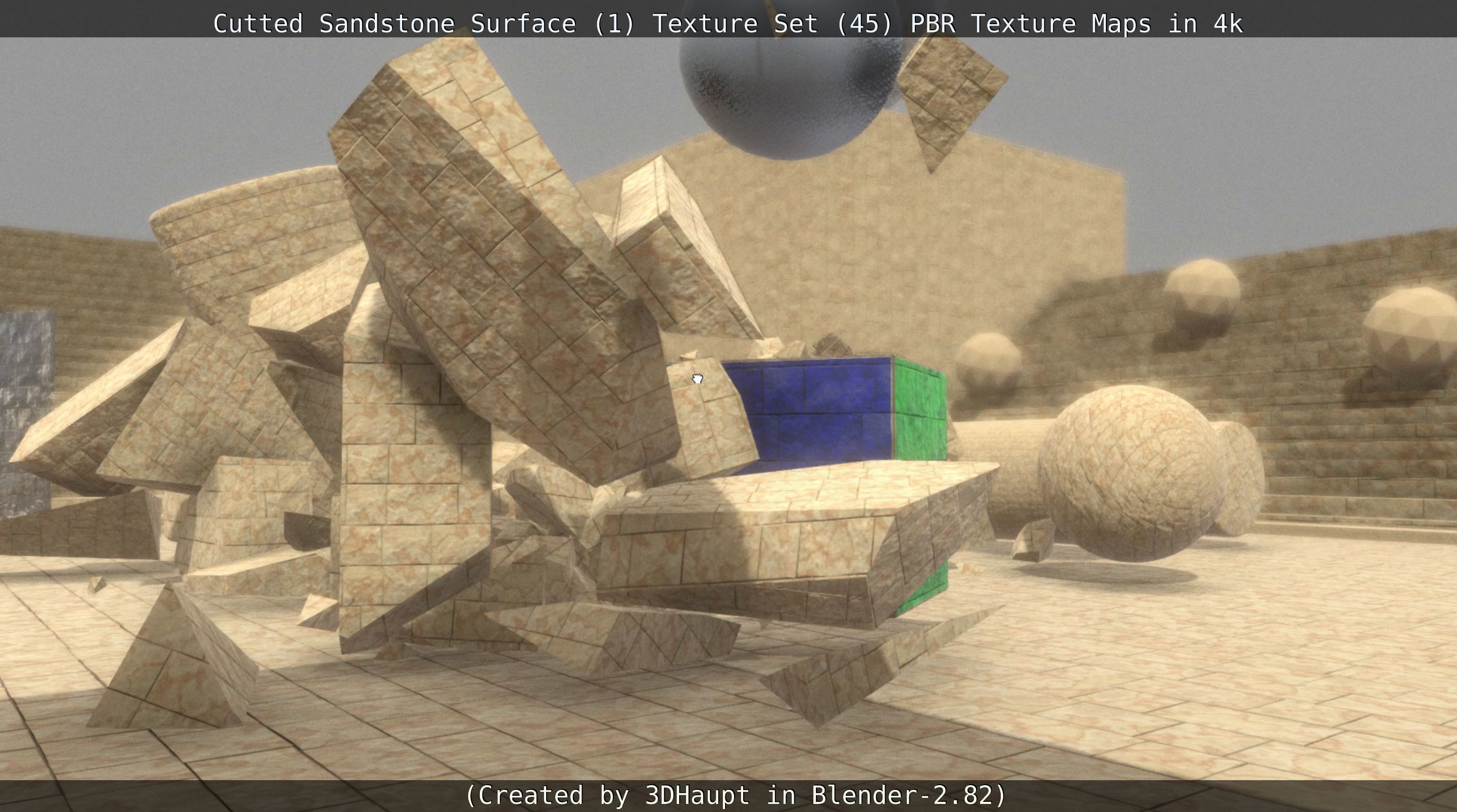 Cutted Sandstone Surface -1- Texture Set -45- Texture_102