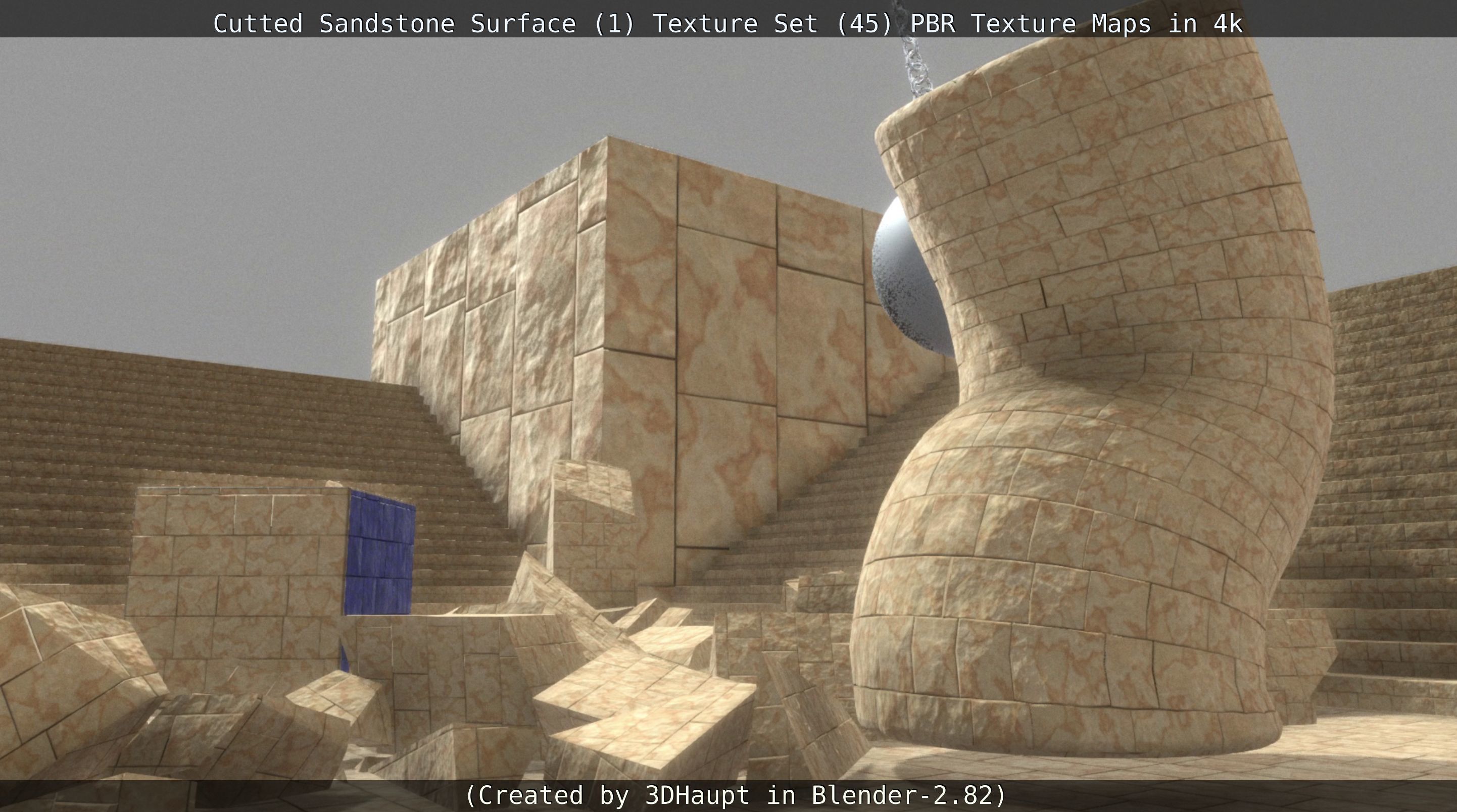 Cutted Sandstone Surface -1- Texture Set -45- Texture_61