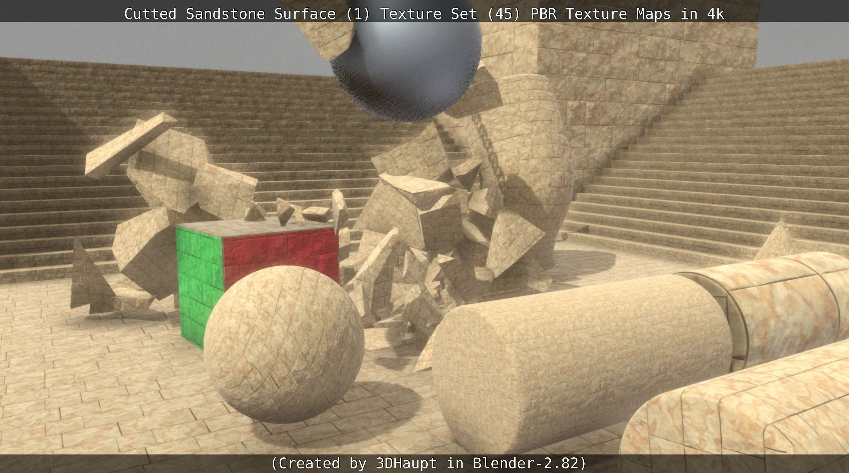 Cutted Sandstone Surface -1- Texture Set -45- Texture_26