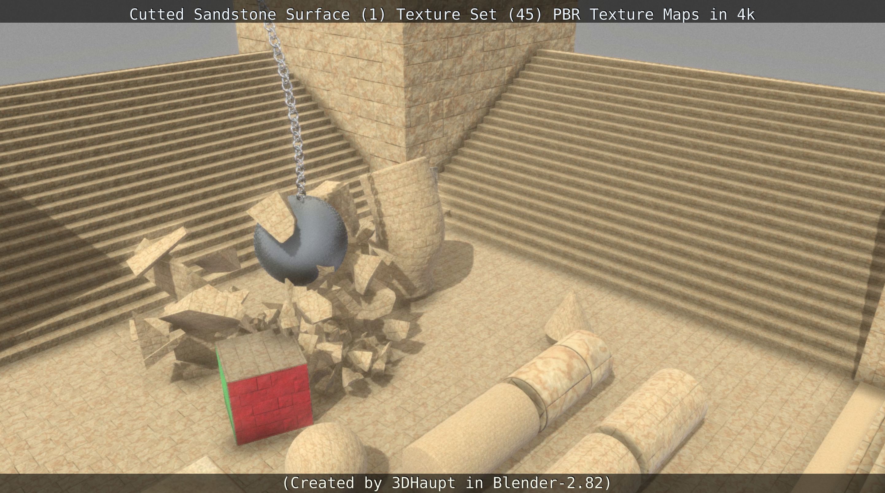 Cutted Sandstone Surface -1- Texture Set -45- Texture_48