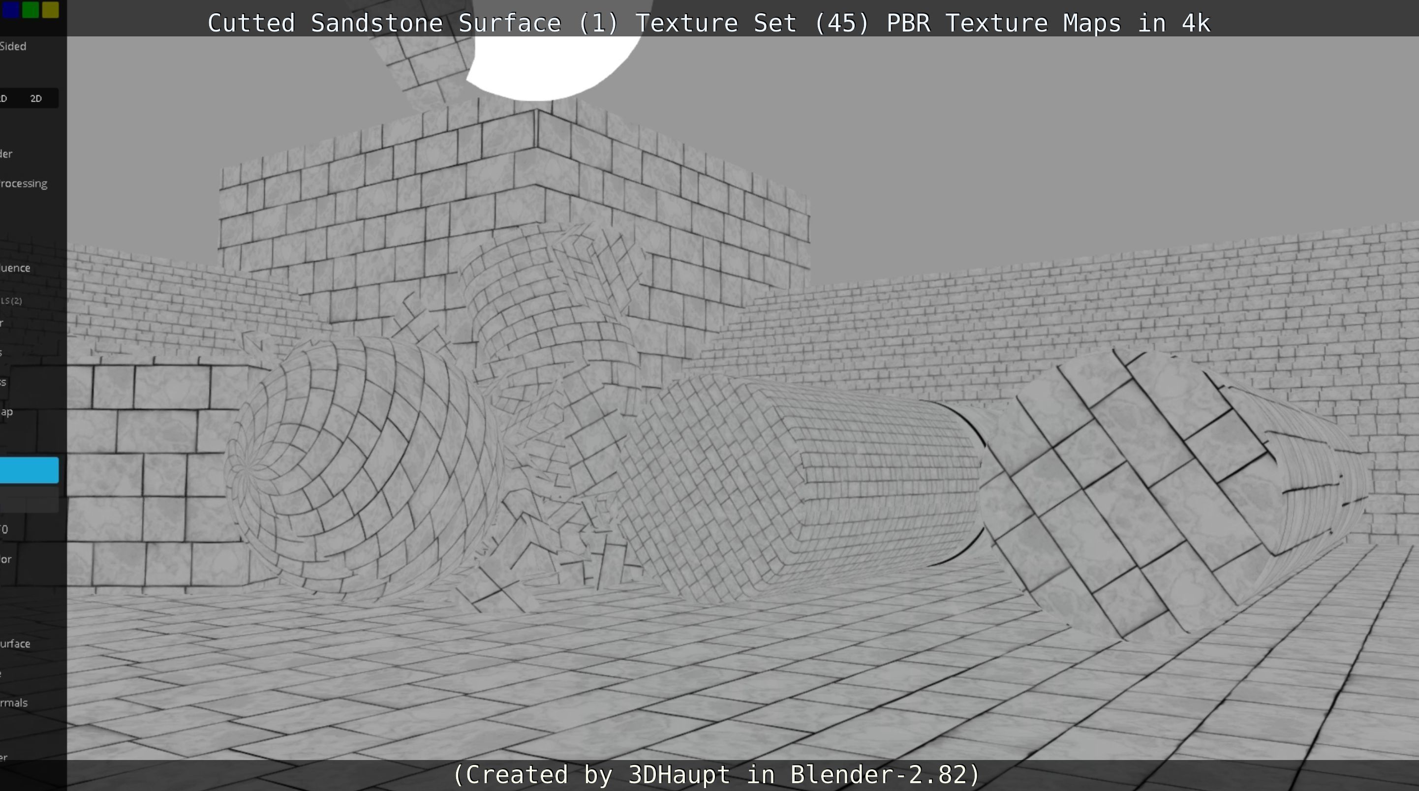 Cutted Sandstone Surface -1- Texture Set -45- Texture_22