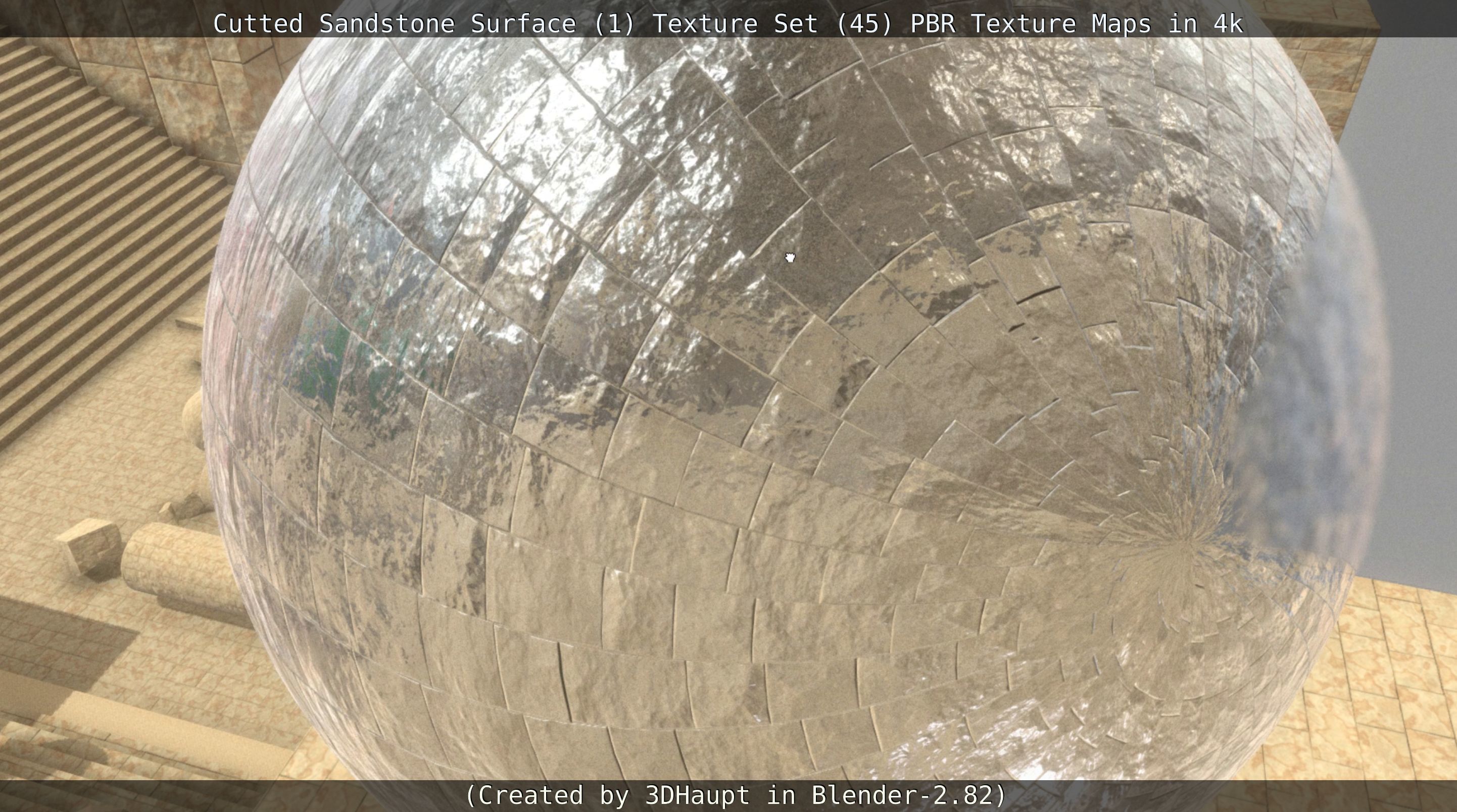 Cutted Sandstone Surface -1- Texture Set -45- Texture_72