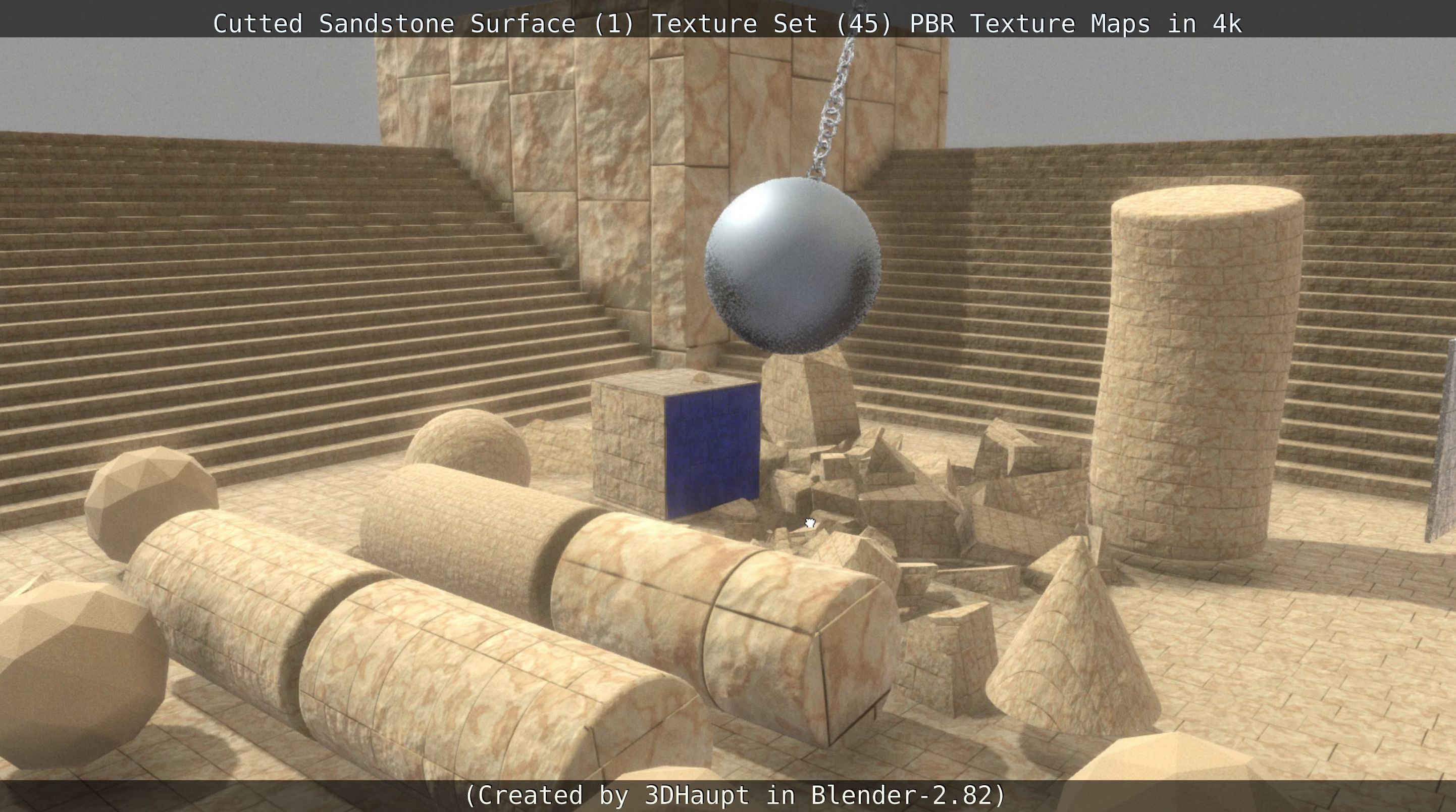 Cutted Sandstone Surface -1- Texture Set -45- Texture_91