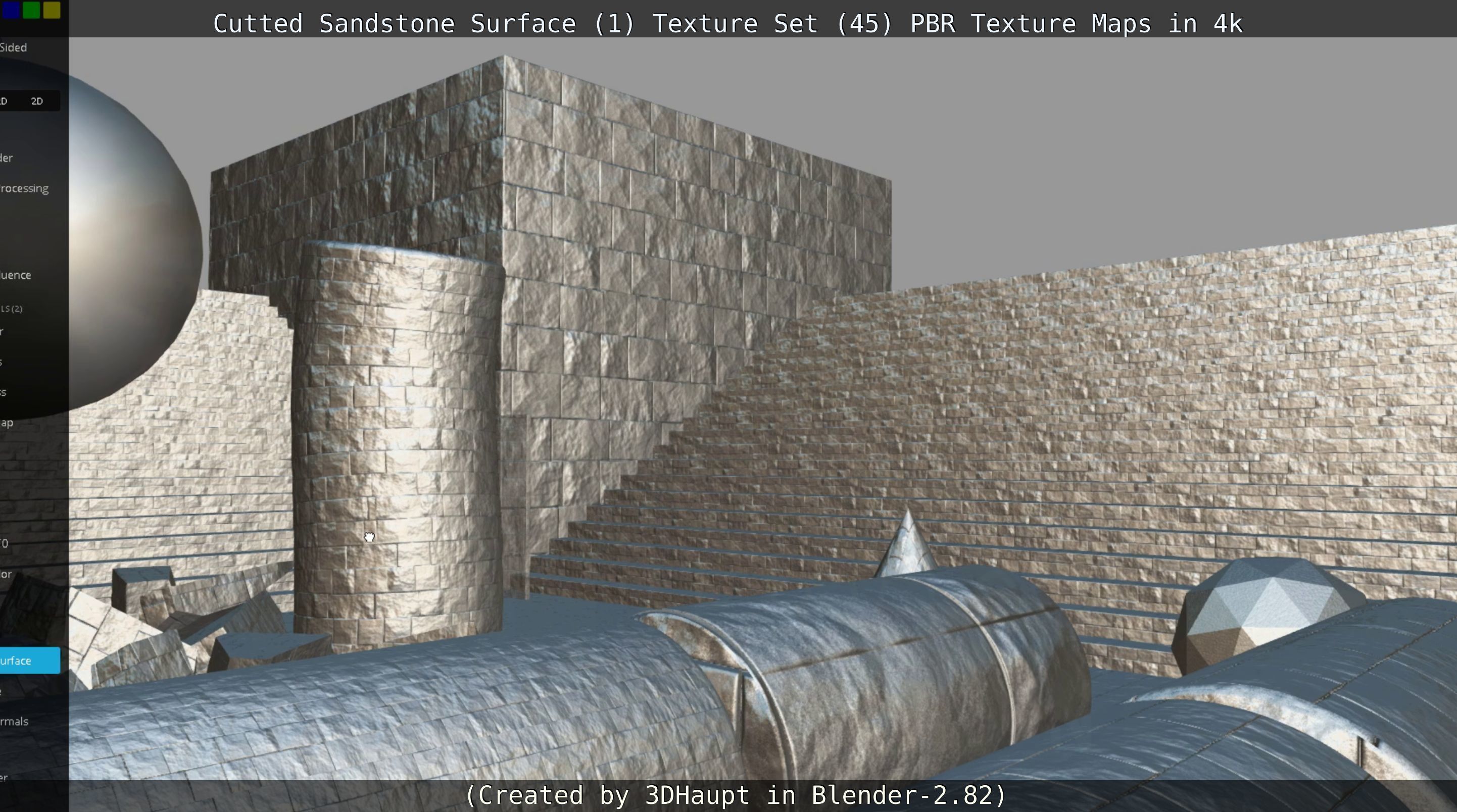 Cutted Sandstone Surface -1- Texture Set -45- Texture_33