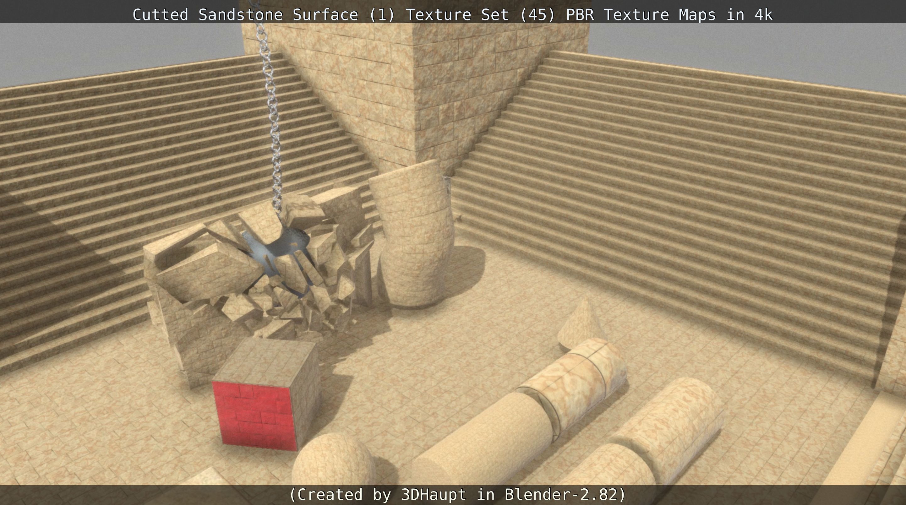 Cutted Sandstone Surface -1- Texture Set -45- Texture_41