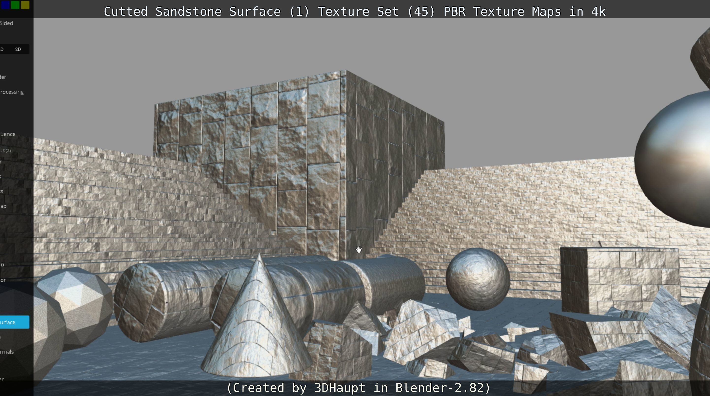 Cutted Sandstone Surface -1- Texture Set -45- Texture_38