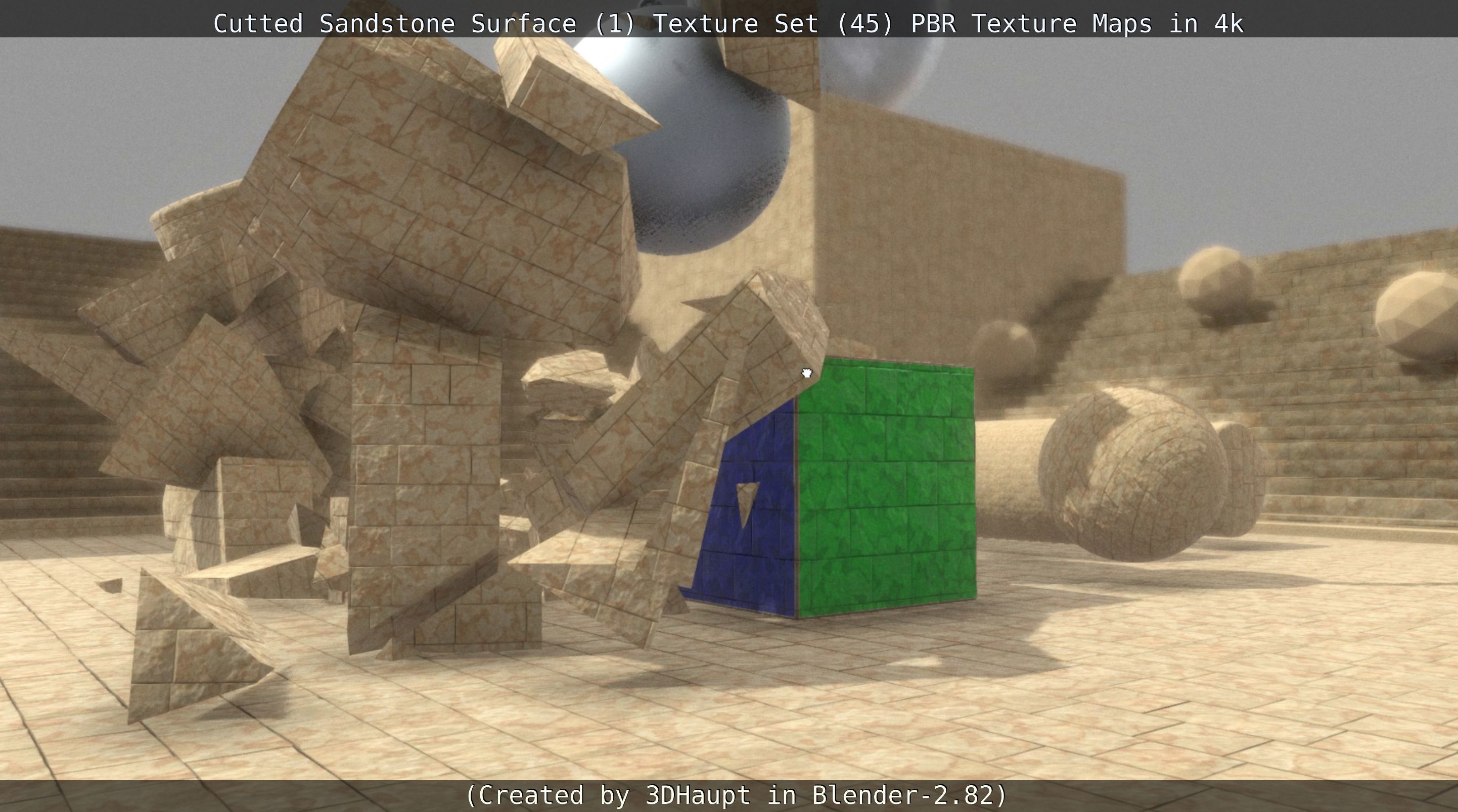 Cutted Sandstone Surface -1- Texture Set -45- Texture_106