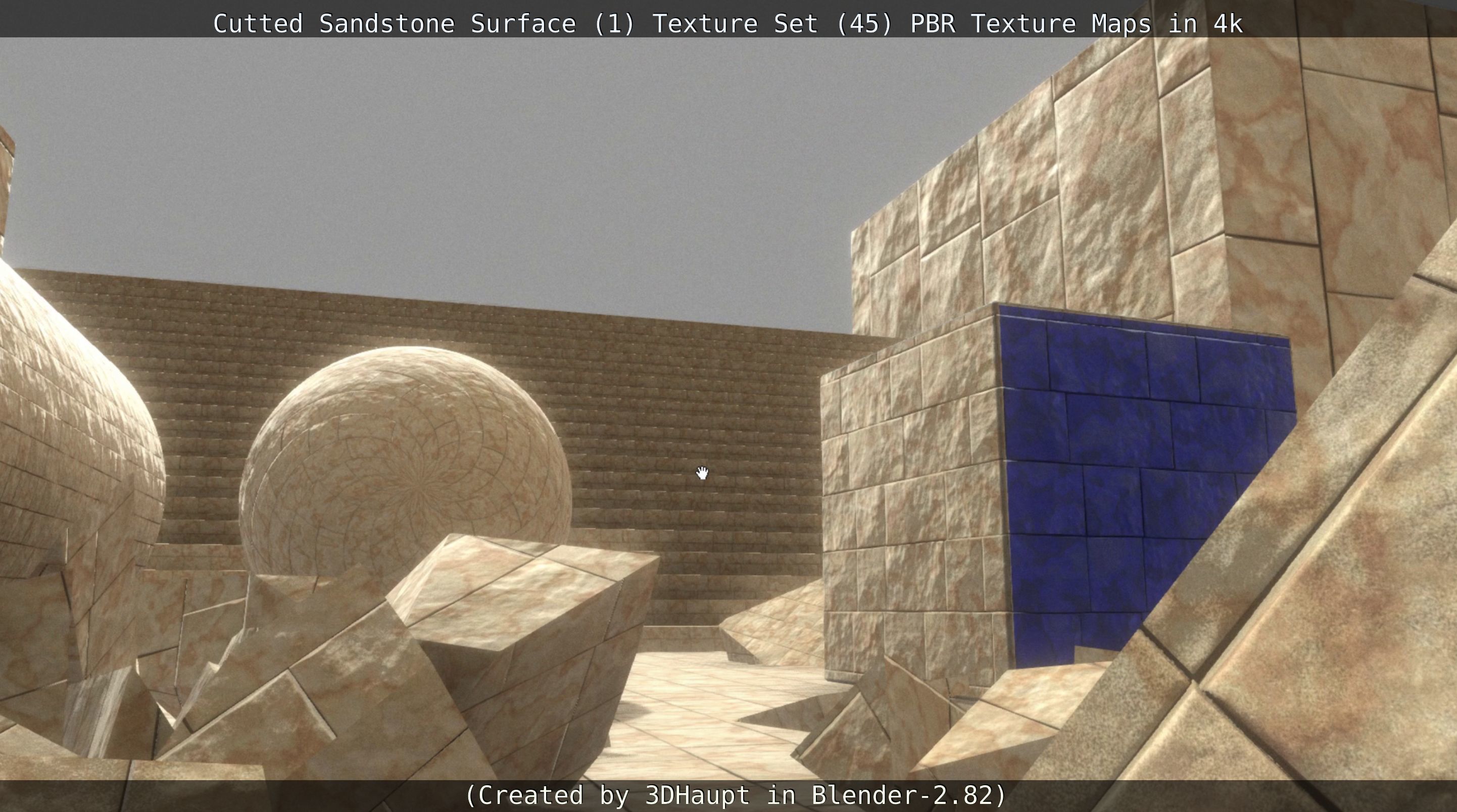 Cutted Sandstone Surface -1- Texture Set -45- Texture_107