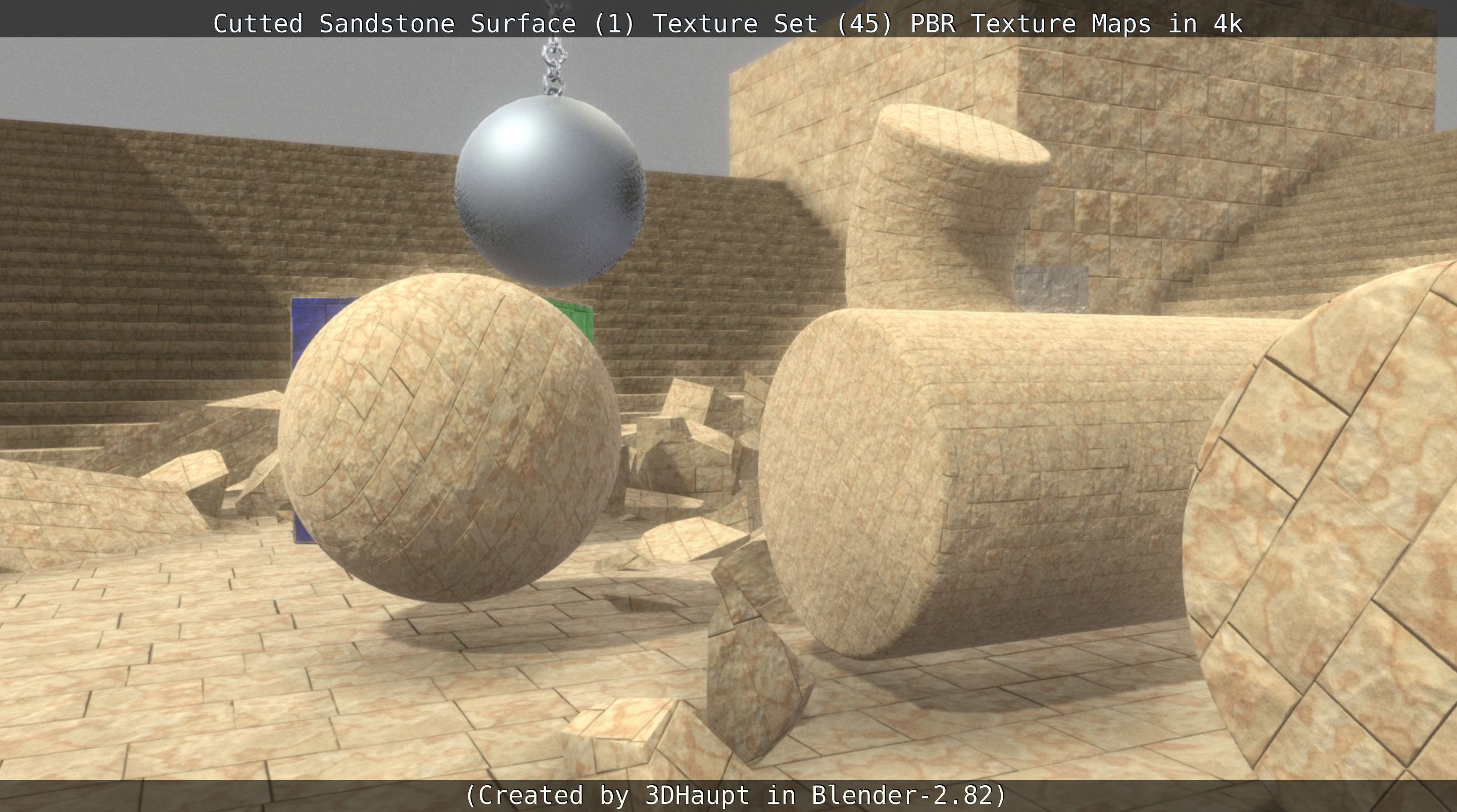 Cutted Sandstone Surface -1- Texture Set -45- Texture_46