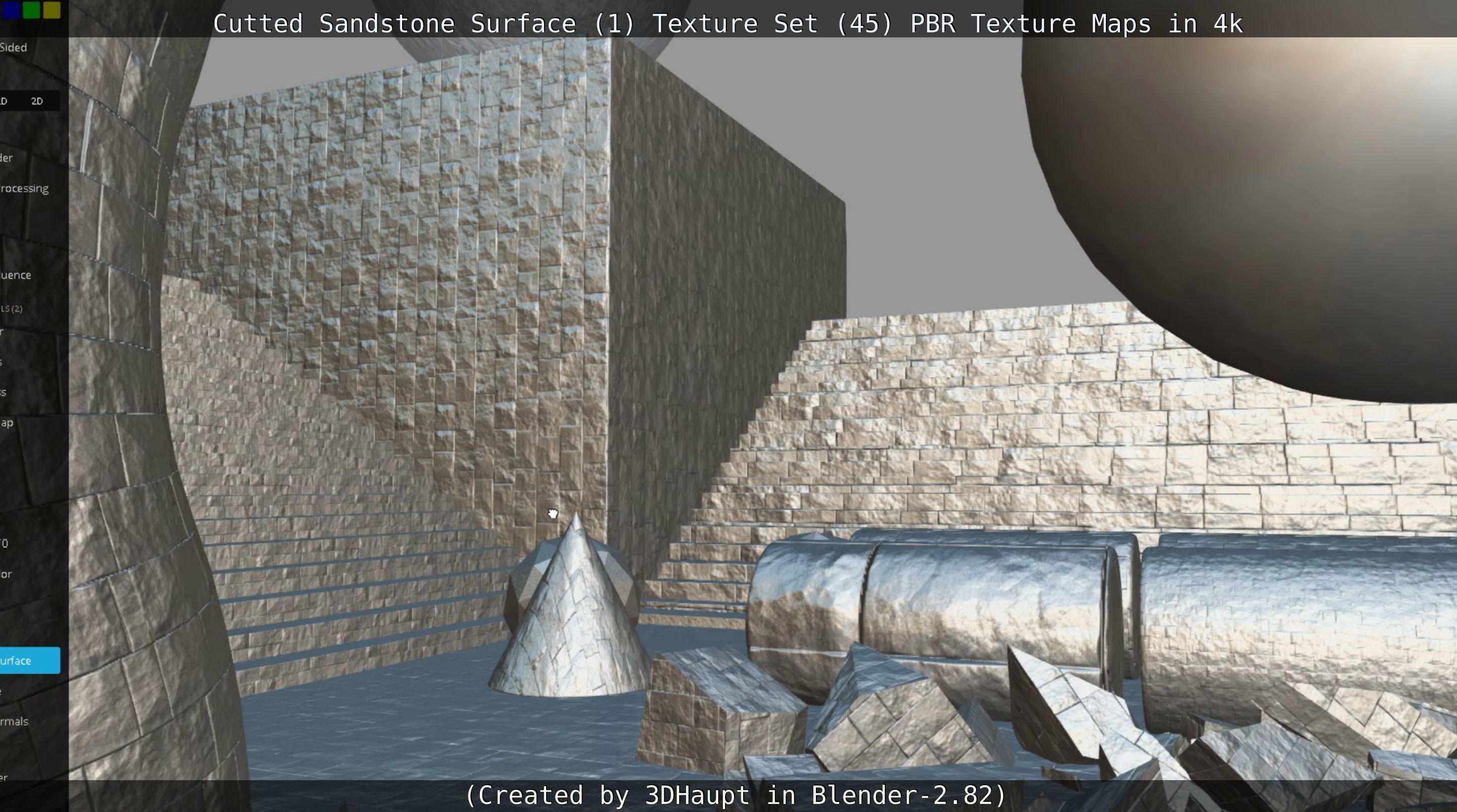 Cutted Sandstone Surface -1- Texture Set -45- Texture_37